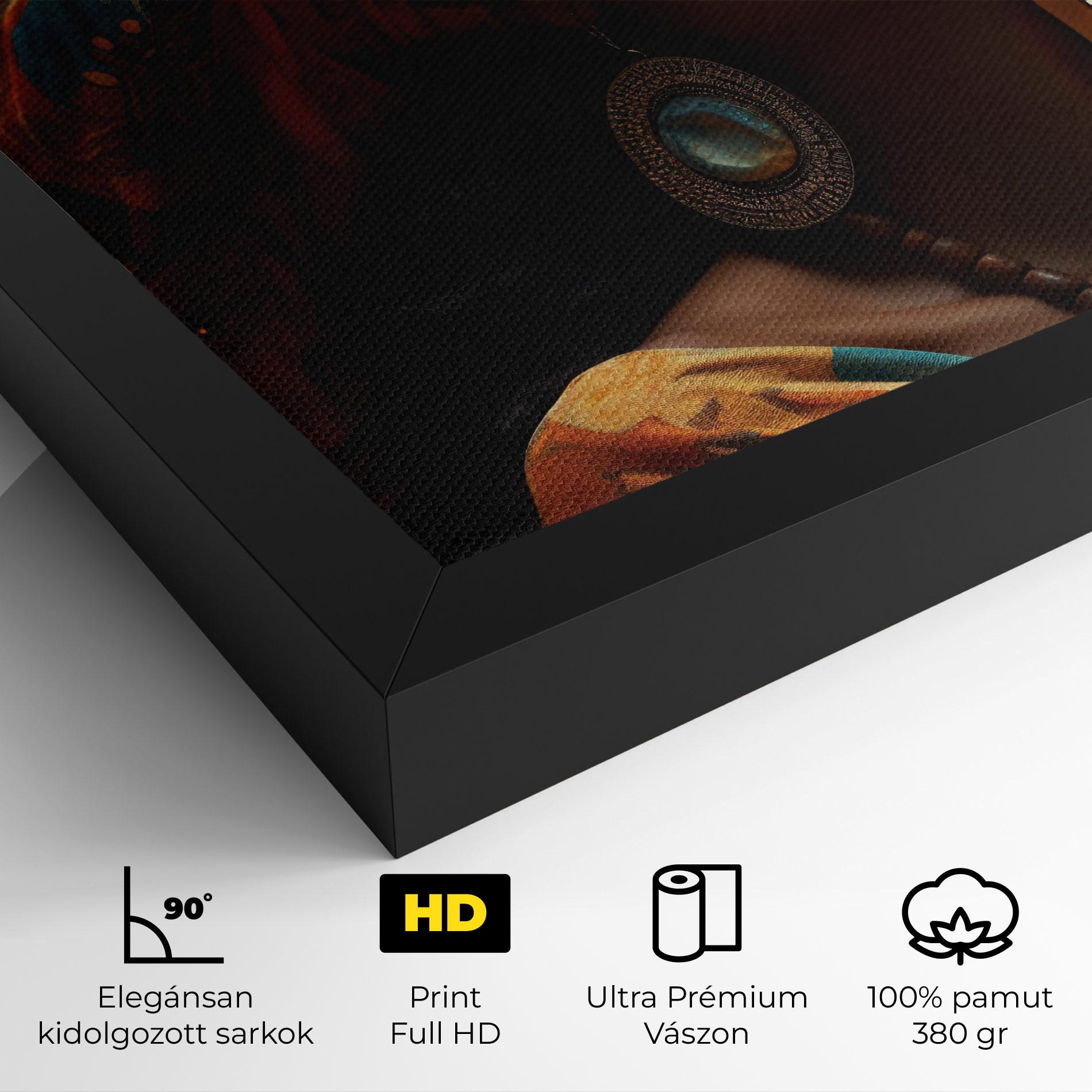 Vászonkép Fashion African Portrait mockup 4