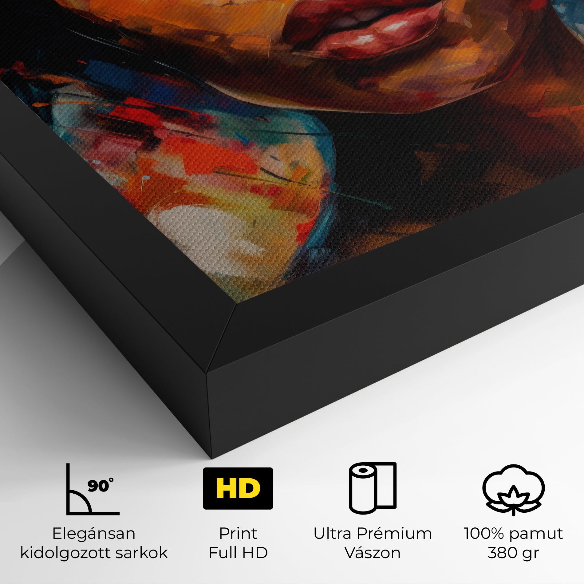 Intense Fiery Portrait mockup 4