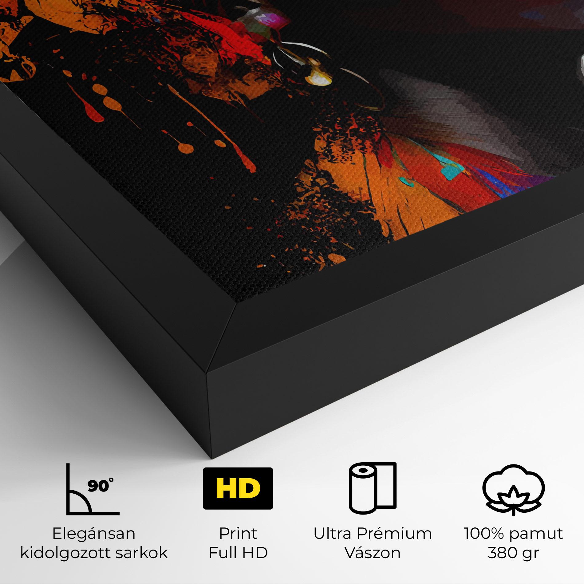 Vászonkép Pretty African Art Splash mockup 4