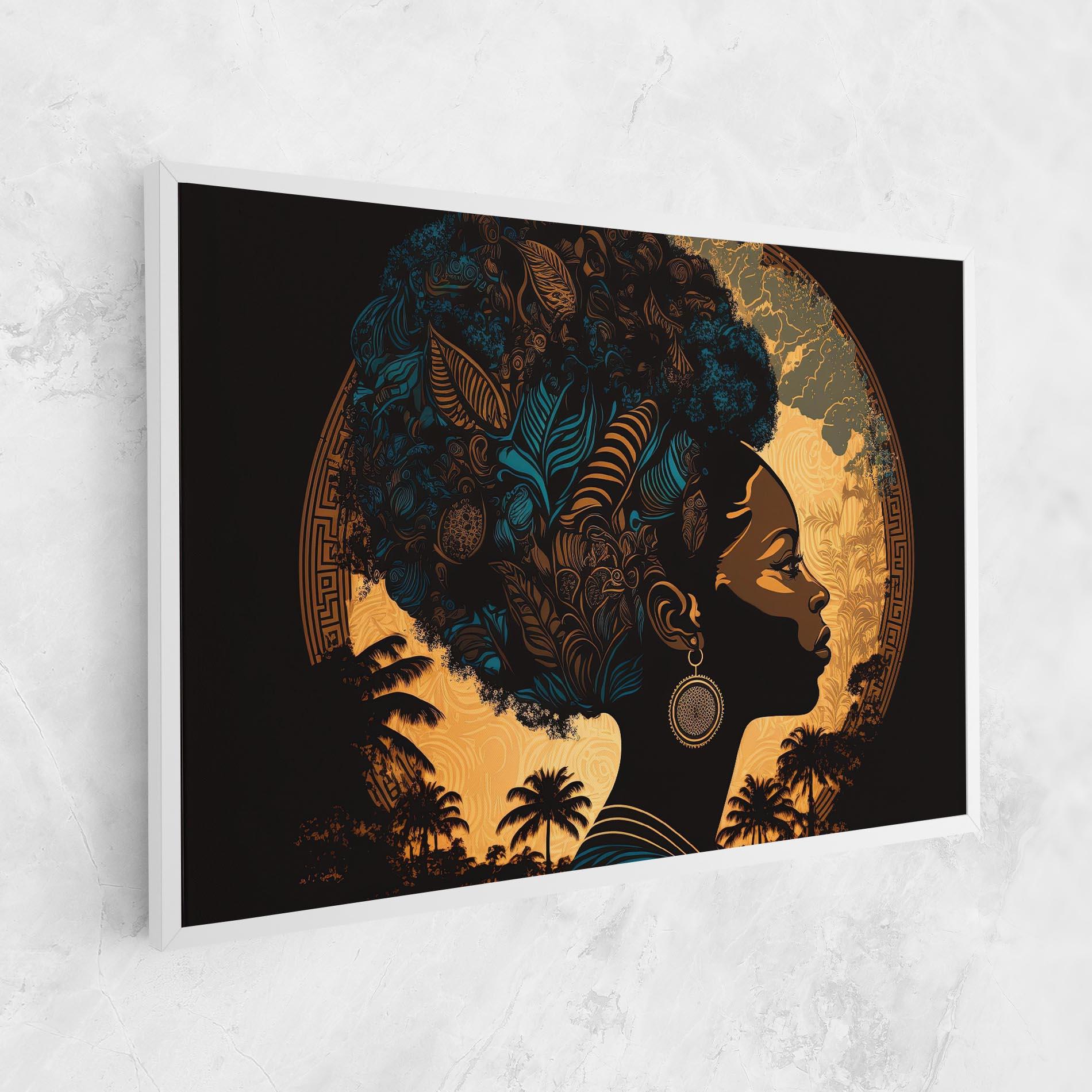 Vászonkép African Profile Woman mockup 1