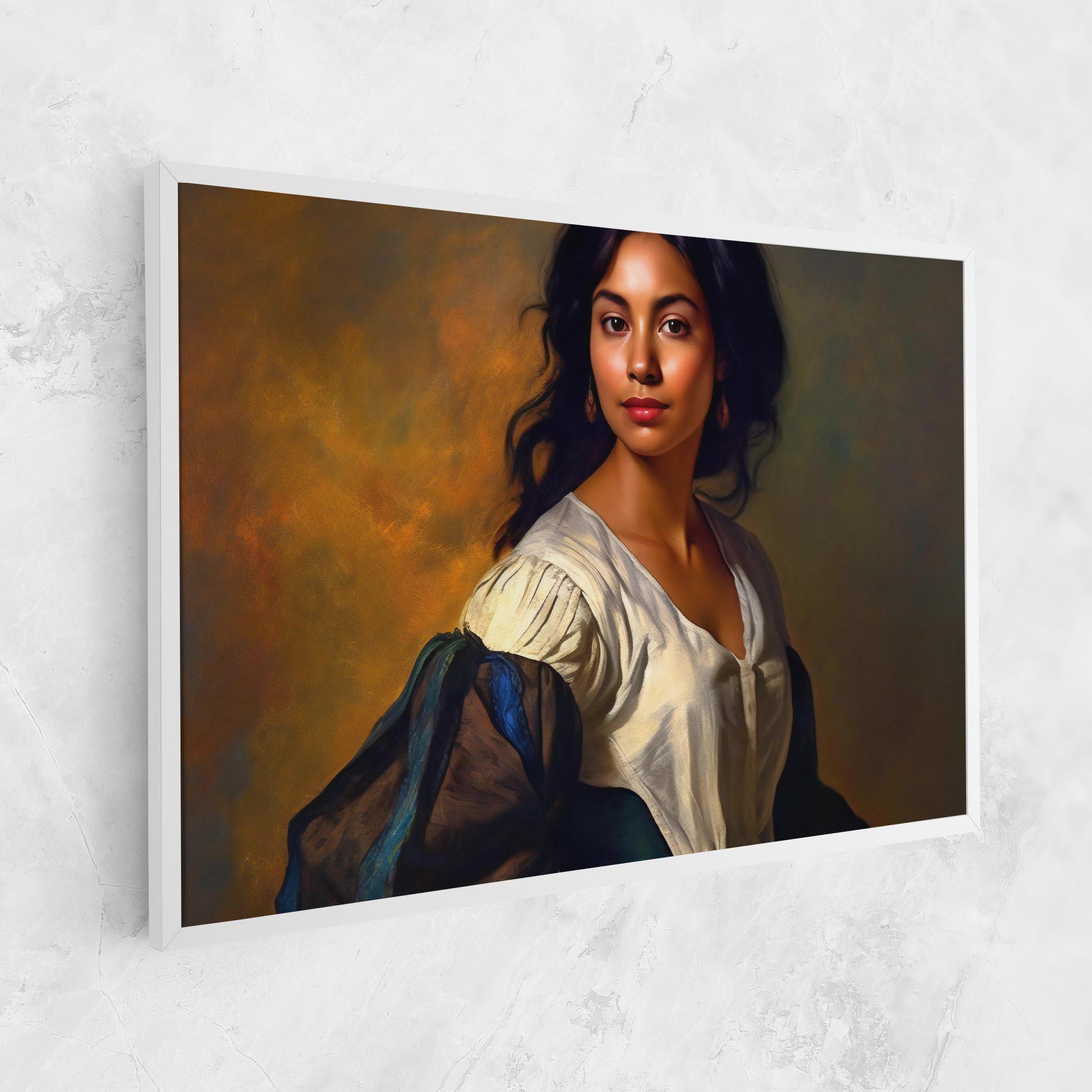 Vászonkép Beautiful Brunette Art mockup 1