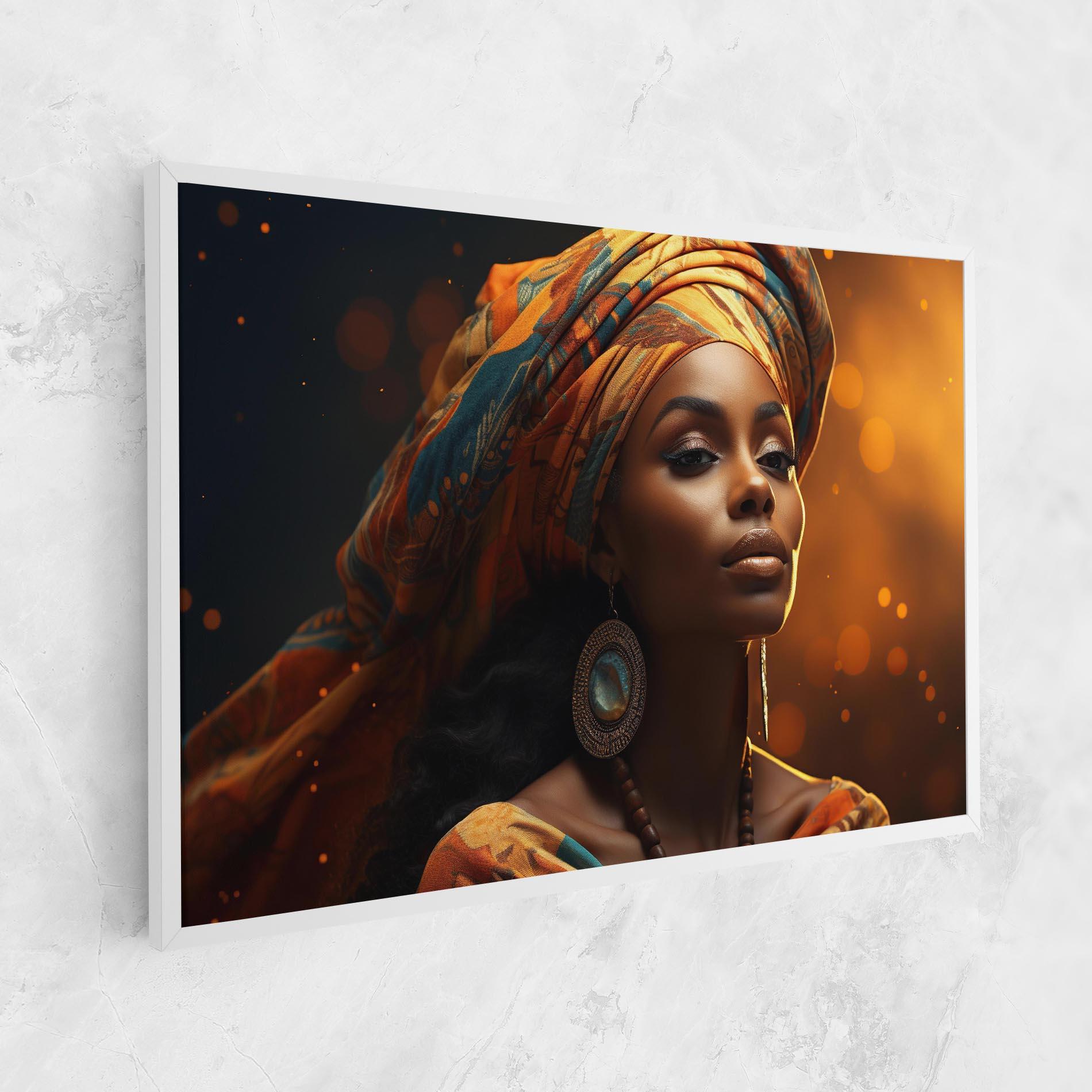 Vászonkép Fashion African Portrait mockup 1