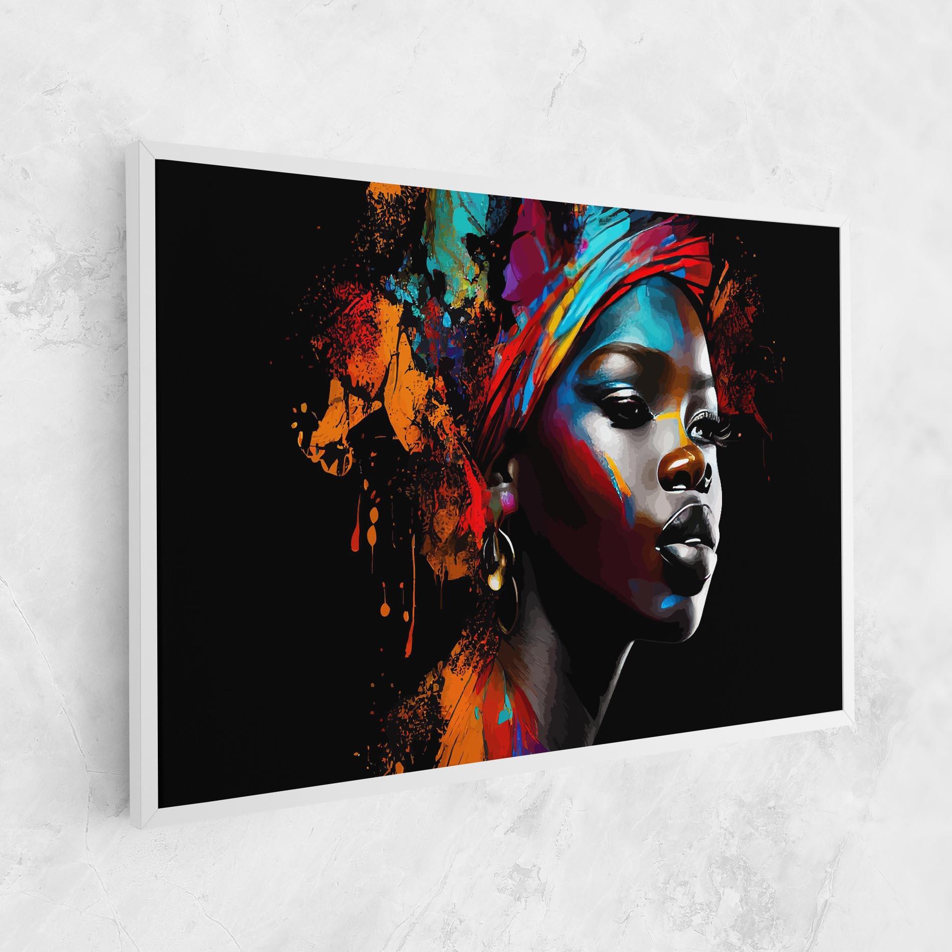 Vászonkép Pretty African Art Splash mockup 1