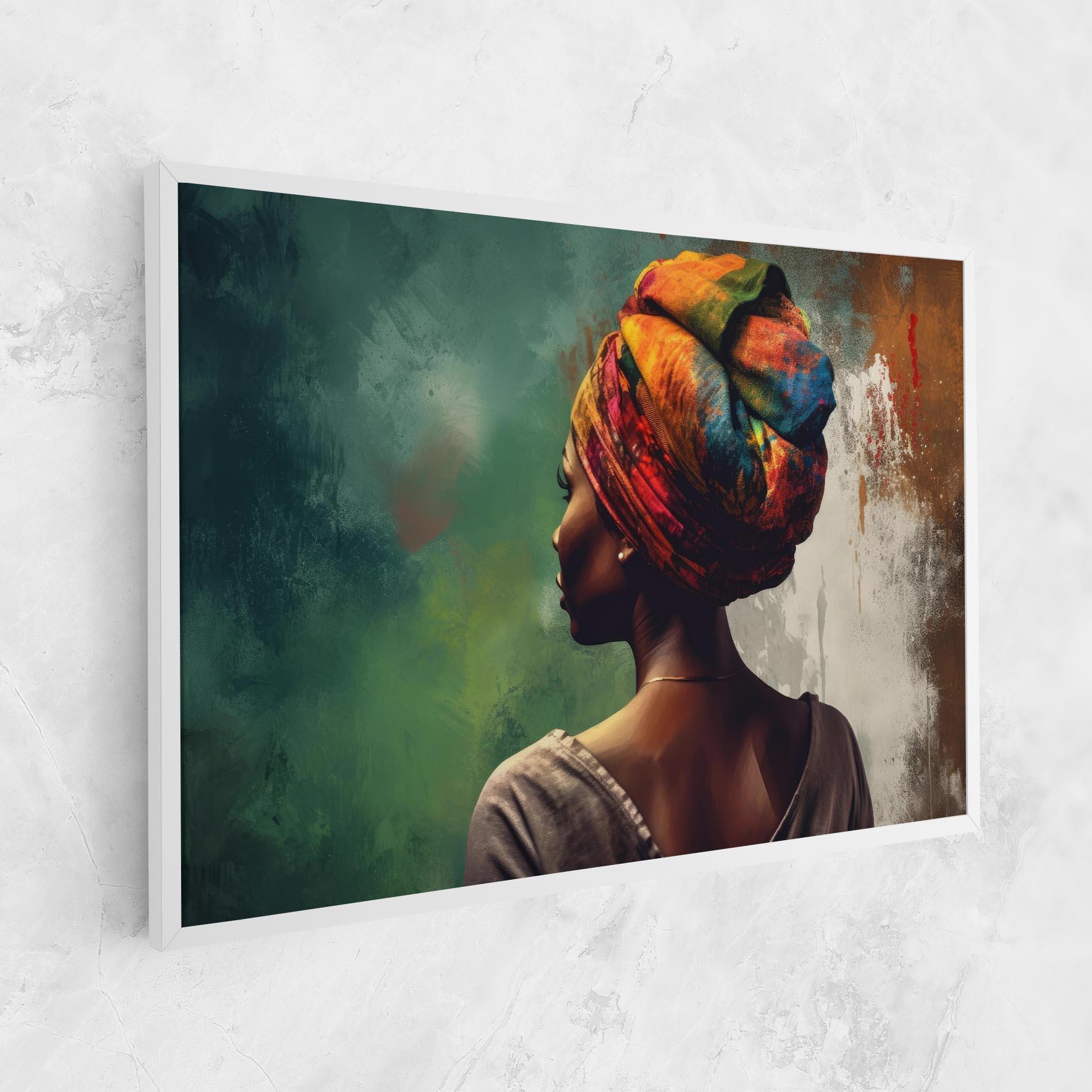 Vászonkép Yellow Turban Art mockup 1