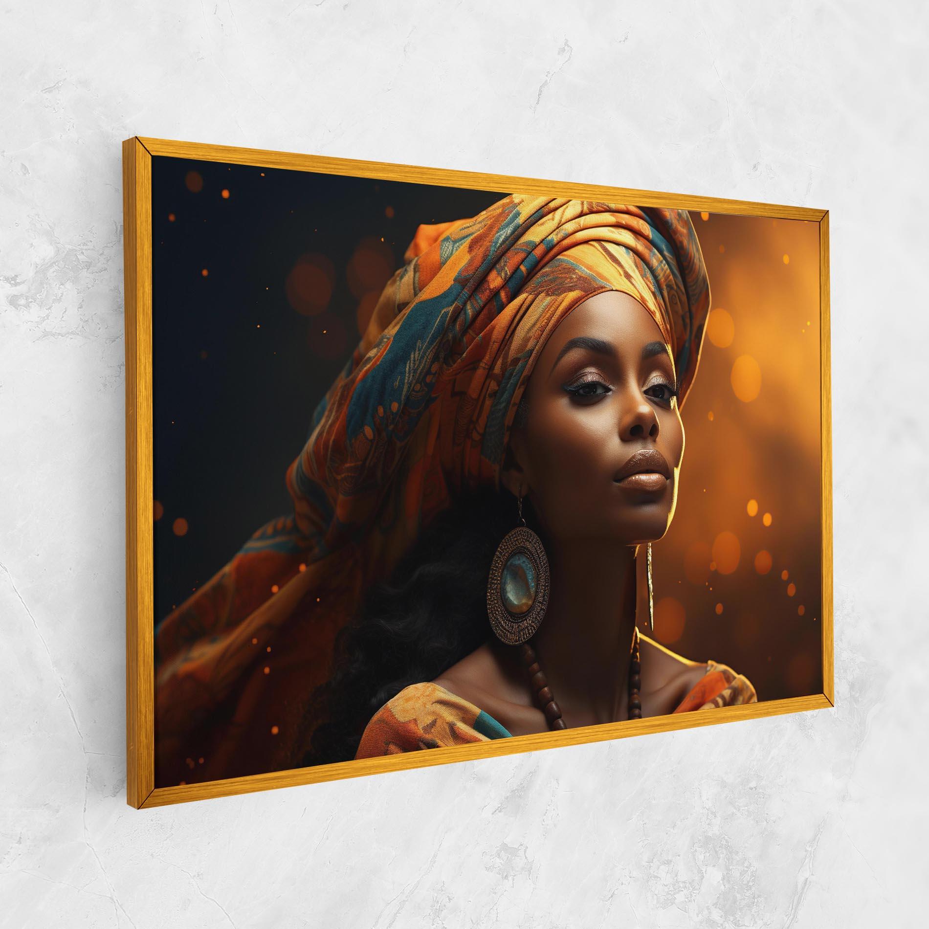 Vászonkép Fashion African Portrait mockup 1
