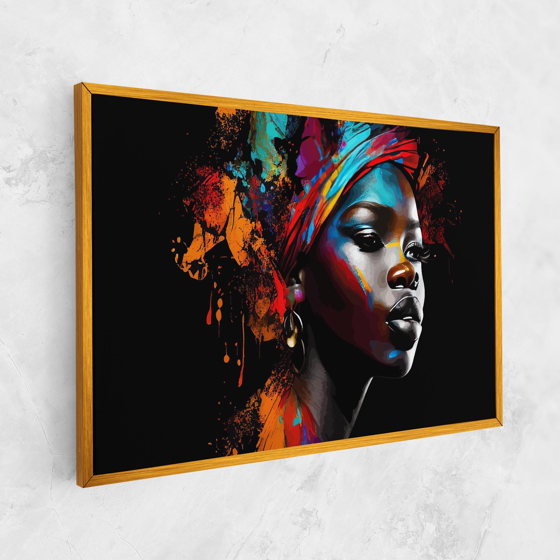Vászonkép Pretty African Art Splash mockup 1