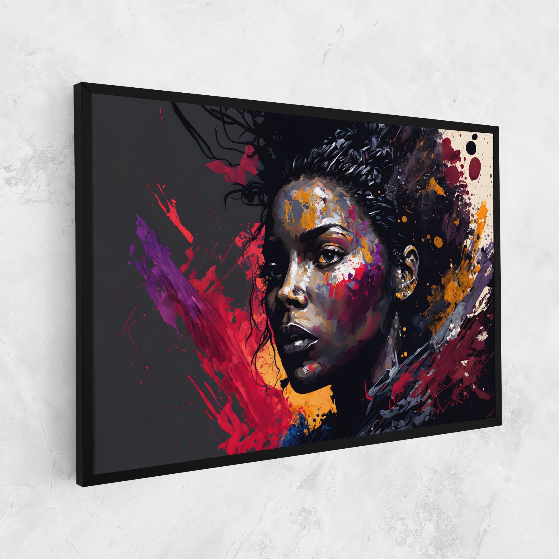 Vászonkép African Woman Splash mockup 1