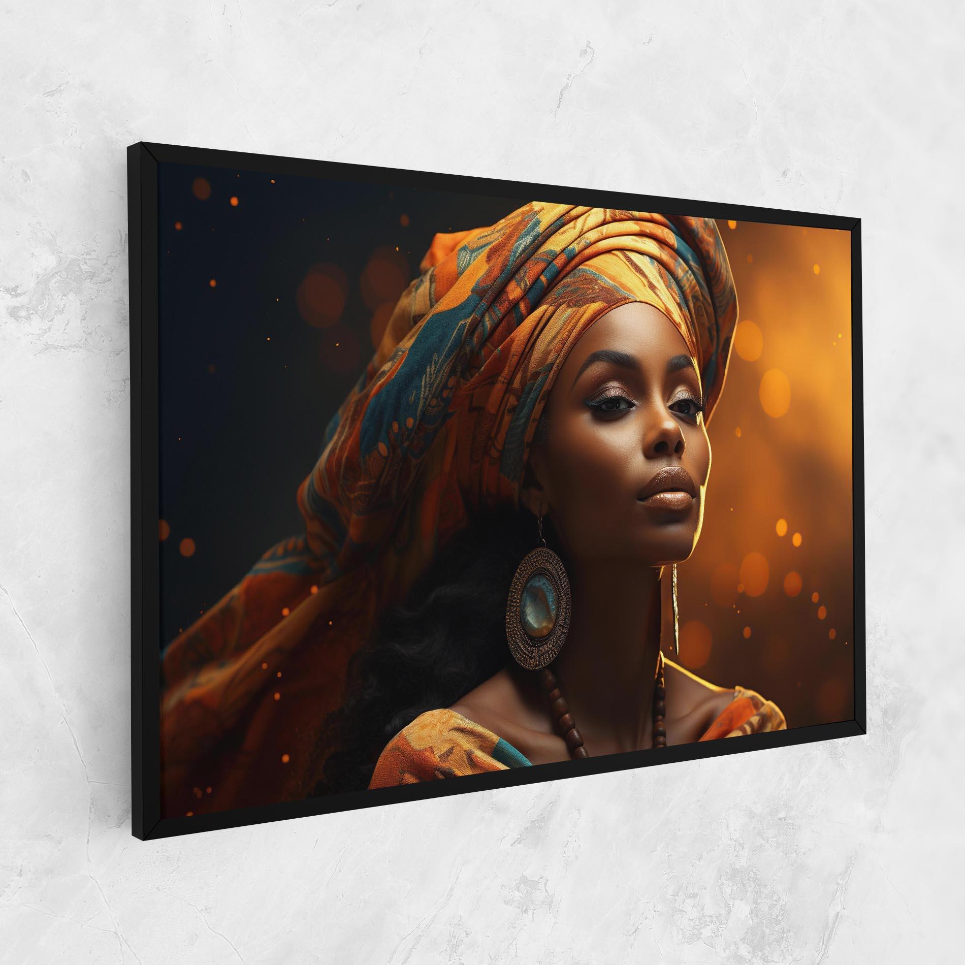 Vászonkép Fashion African Portrait mockup 1