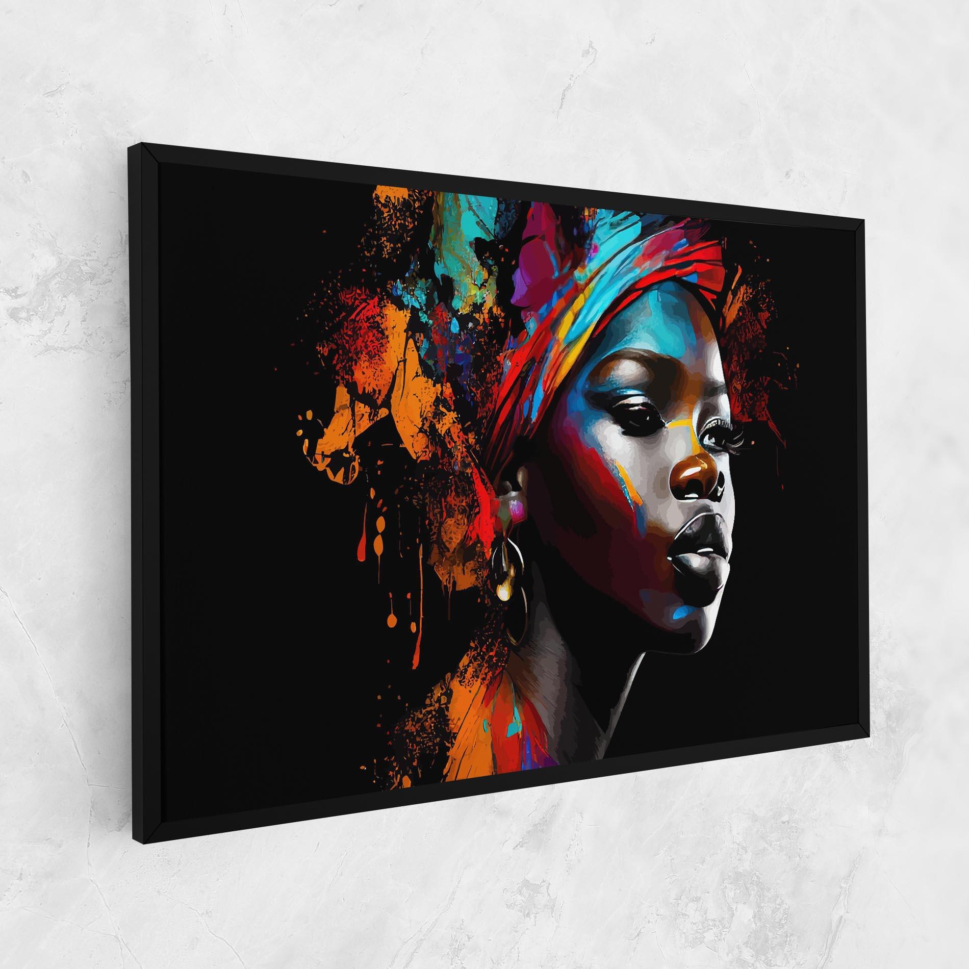 Vászonkép Pretty African Art Splash mockup 1