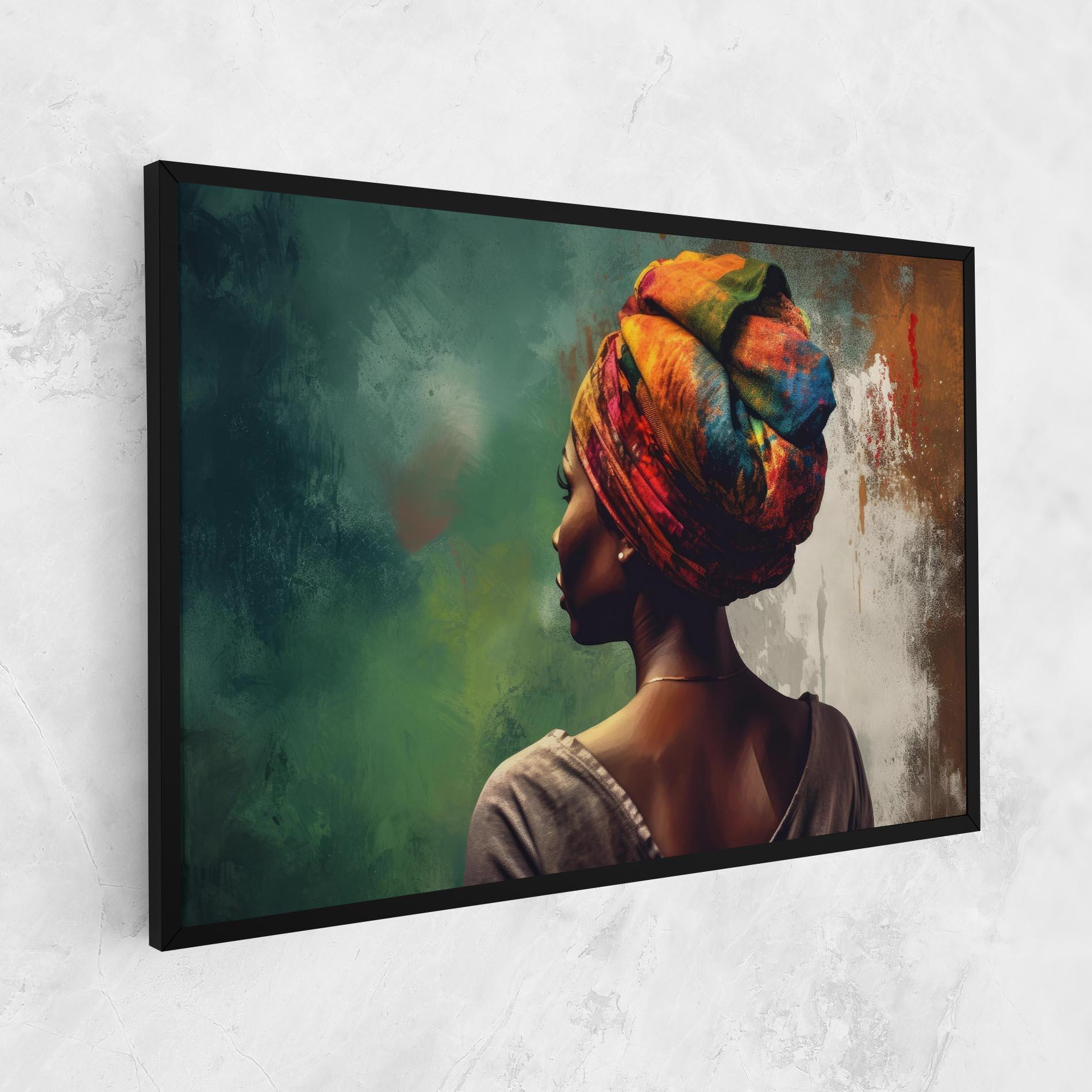 Vászonkép Yellow Turban Art mockup 1