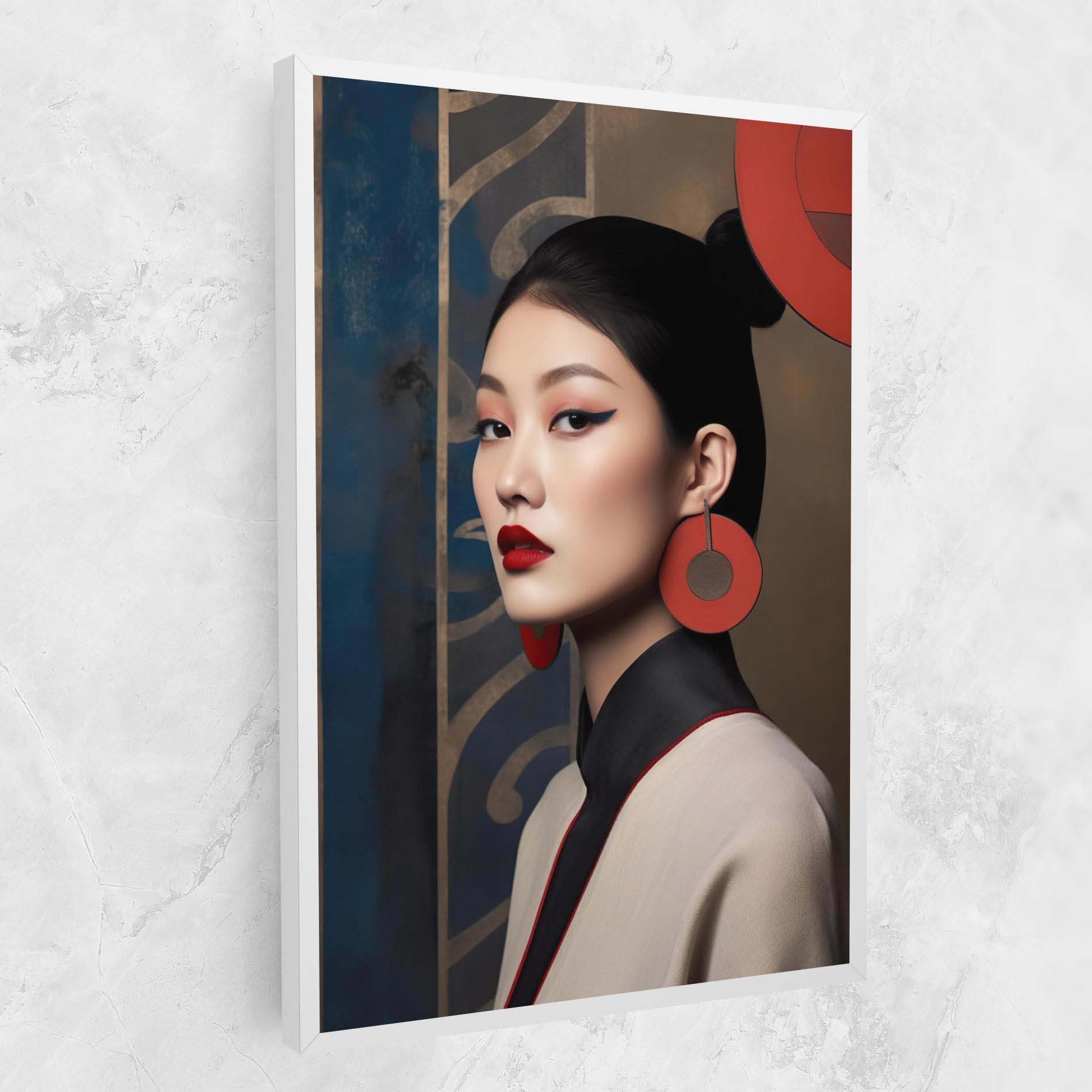Vászonkép Asian Big Earrings mockup 1