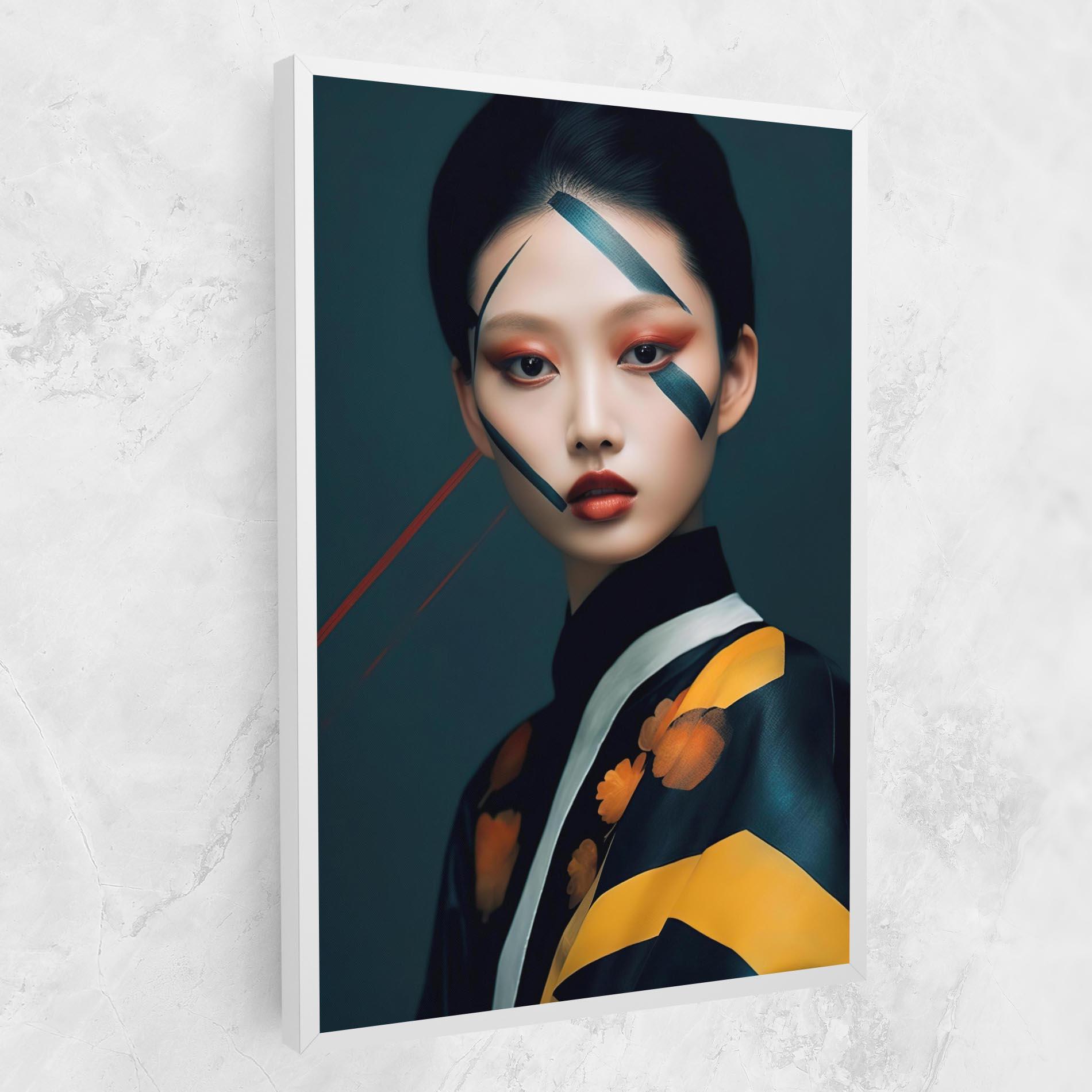 Vászonkép Asian Painted Woman mockup 1