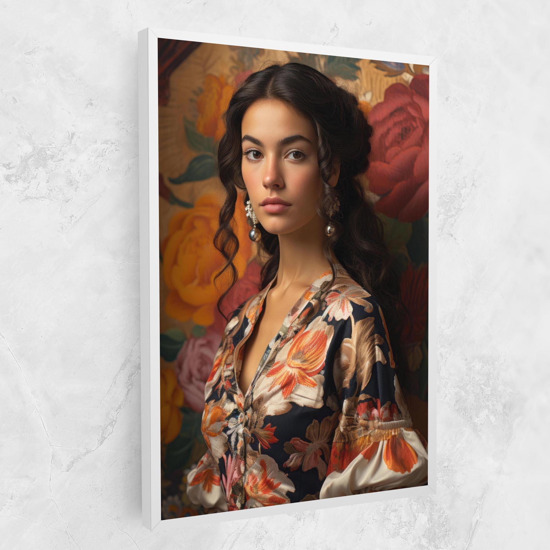 Vászonkép Floral Dress Lady mockup 1