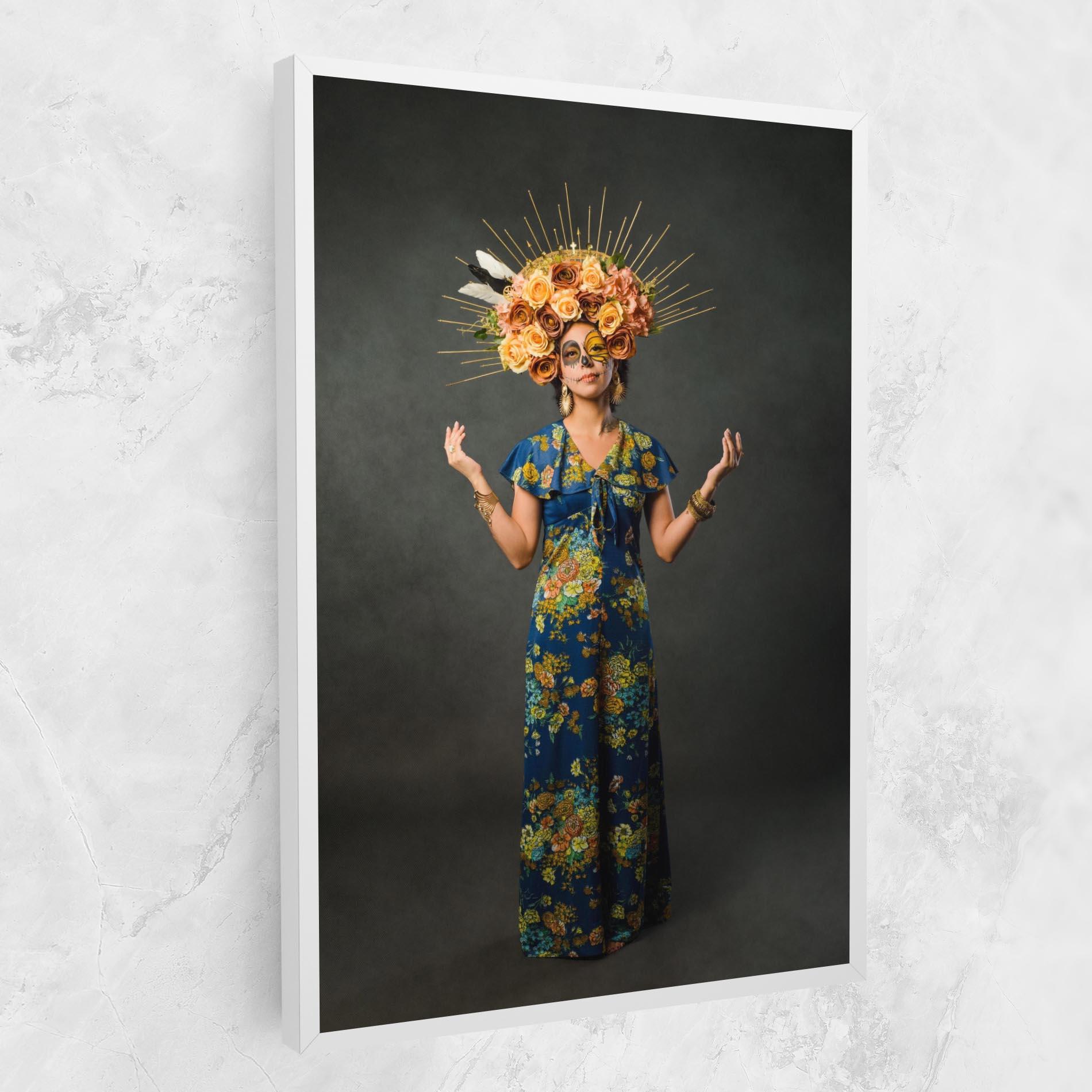 Vászonkép Sugar Skull Makeup mockup 1