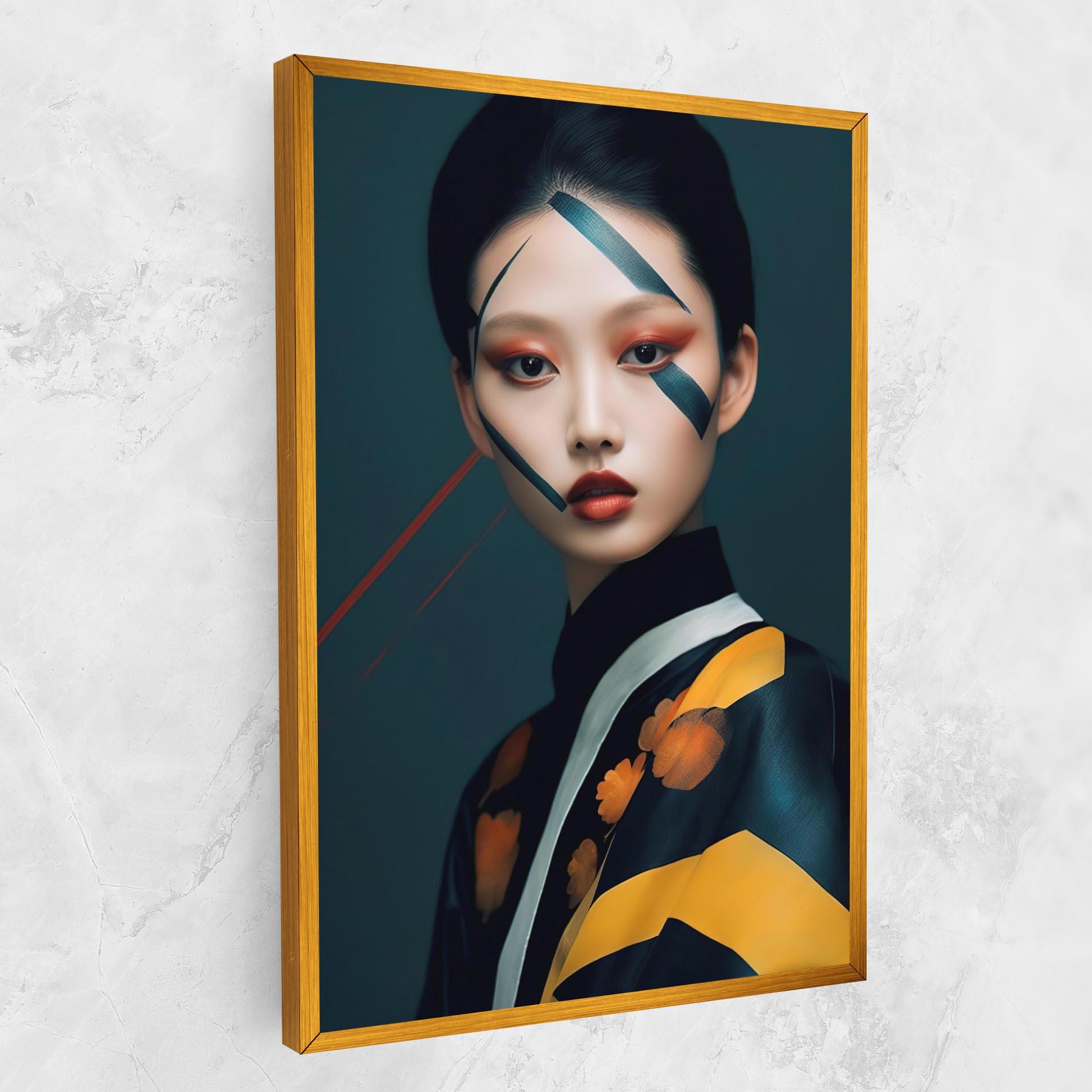 Vászonkép Asian Painted Woman mockup 1