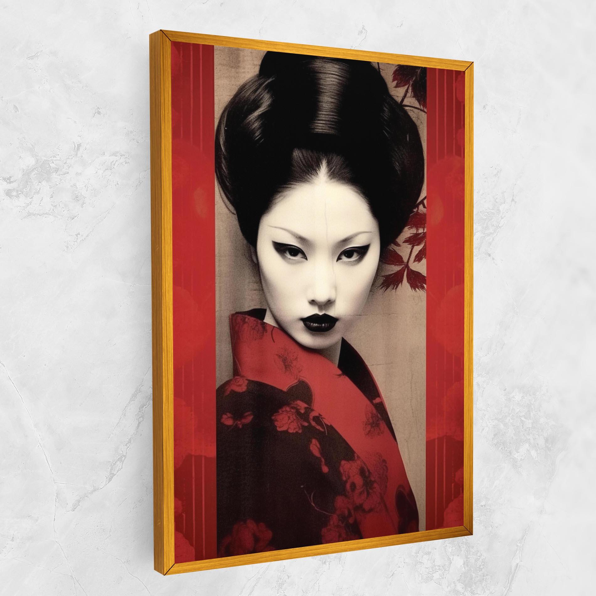 Vászonkép Black Asiatic Makeup mockup 1