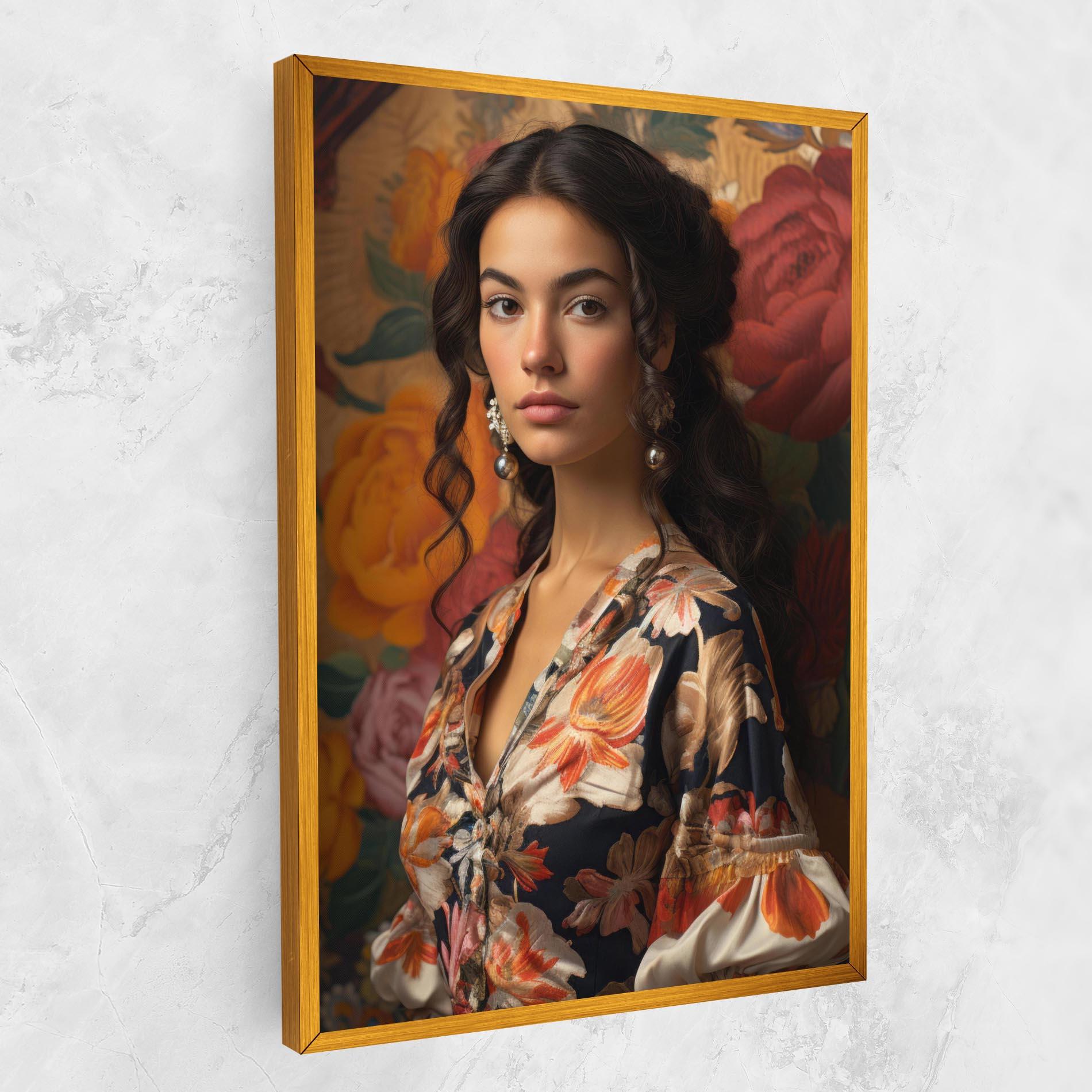 Vászonkép Floral Dress Lady mockup 1