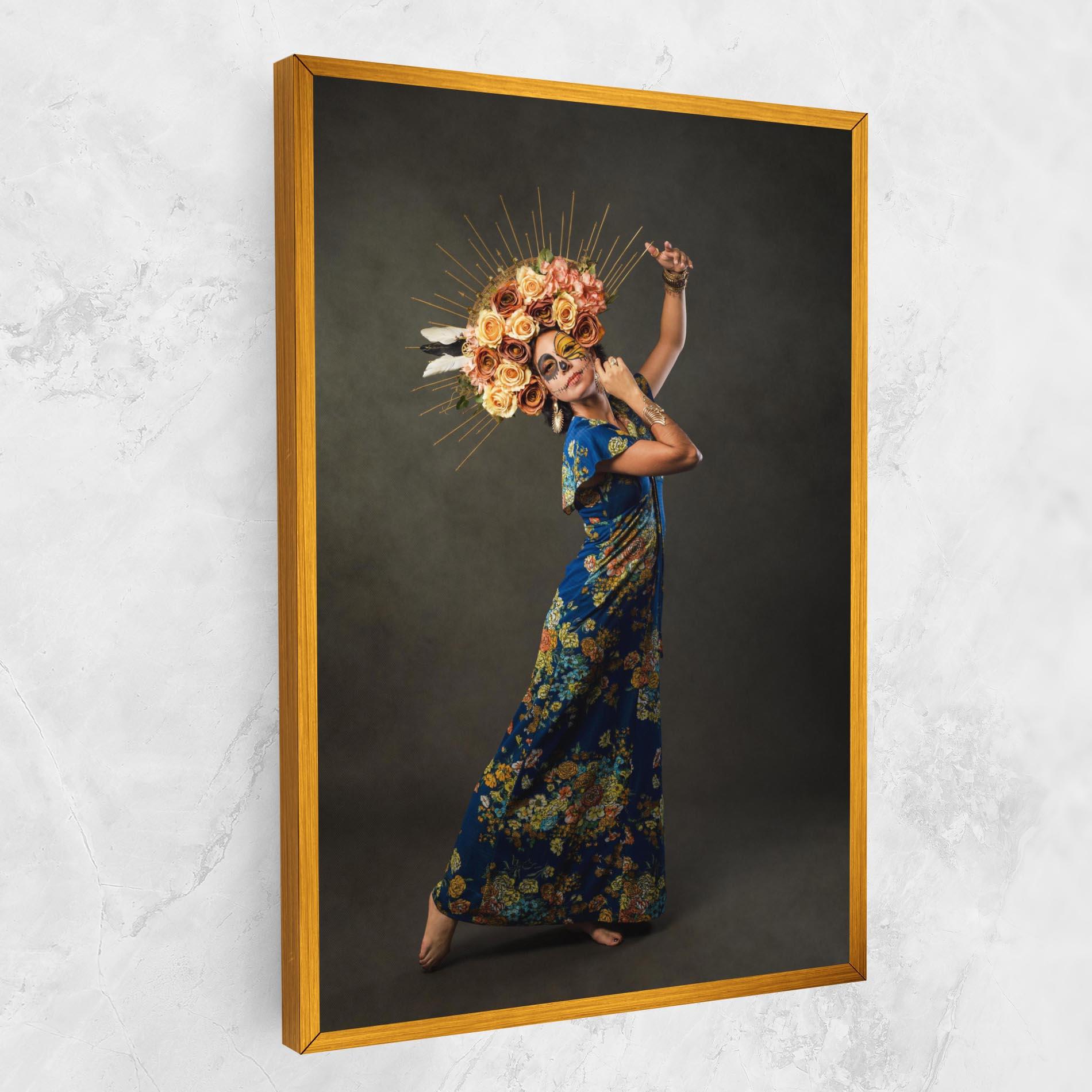 Vászonkép Sugar Skull Face mockup 1