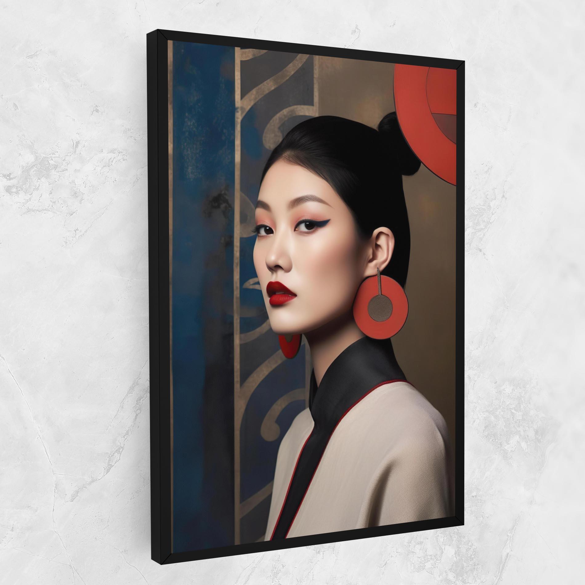 Vászonkép Asian Big Earrings mockup 1