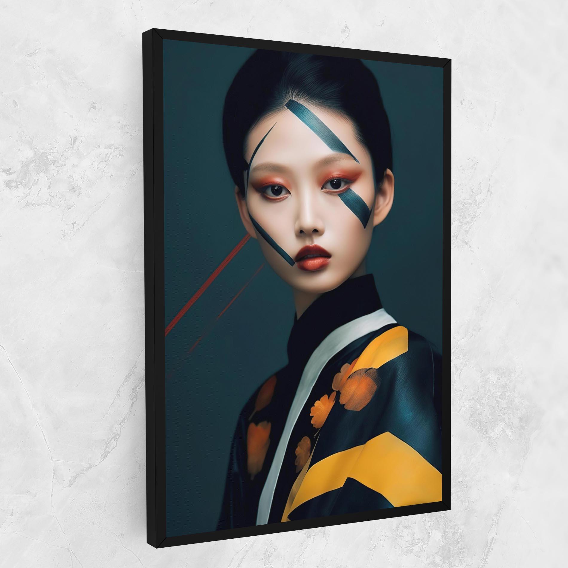 Vászonkép Asian Painted Woman mockup 1
