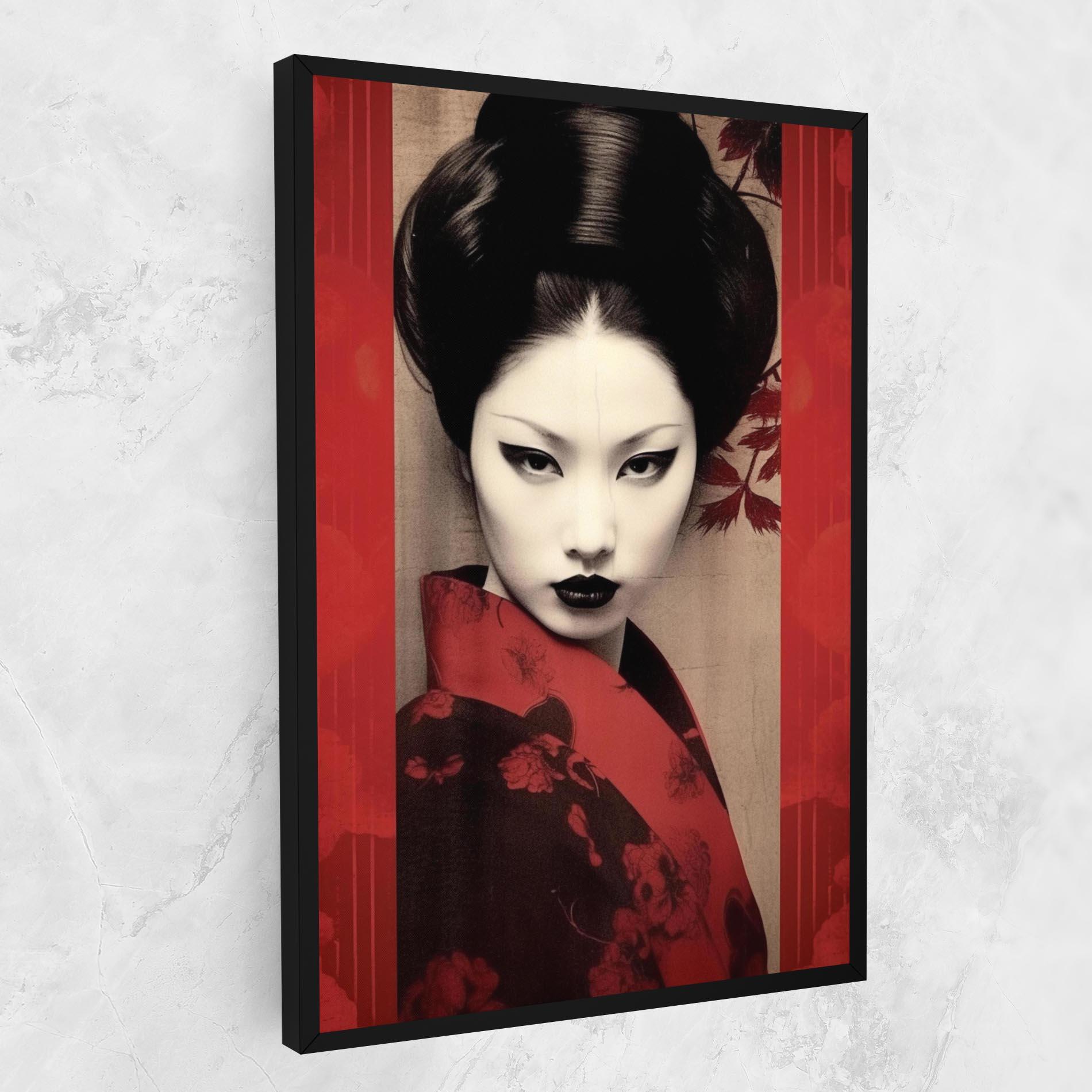 Vászonkép Black Asiatic Makeup mockup 1