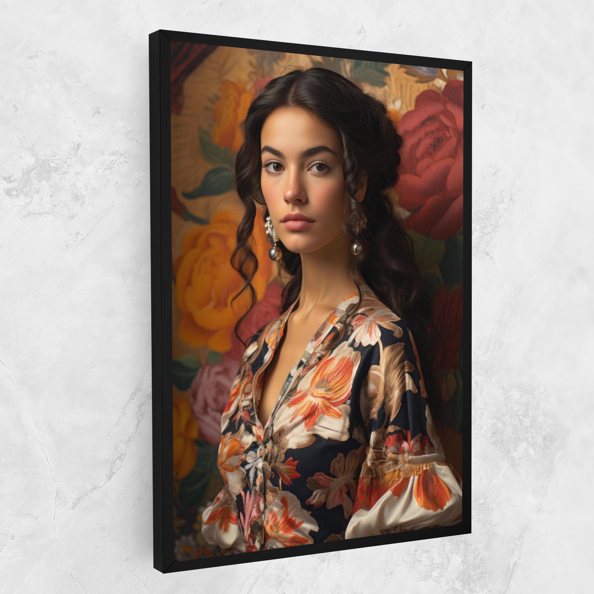 Vászonkép Floral Dress Lady mockup 1