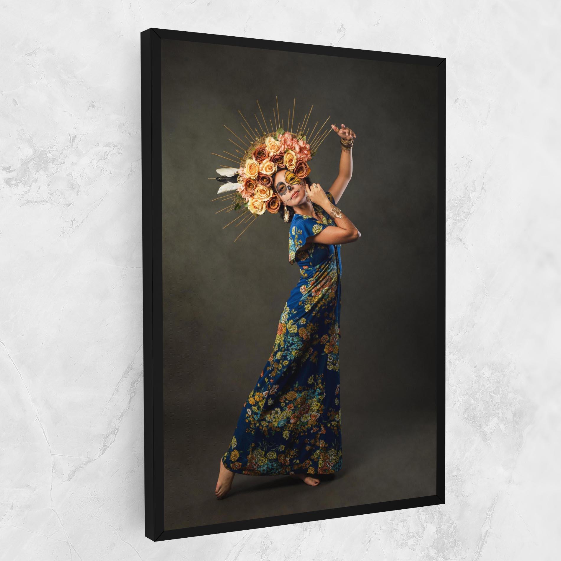 Vászonkép Sugar Skull Face mockup 1