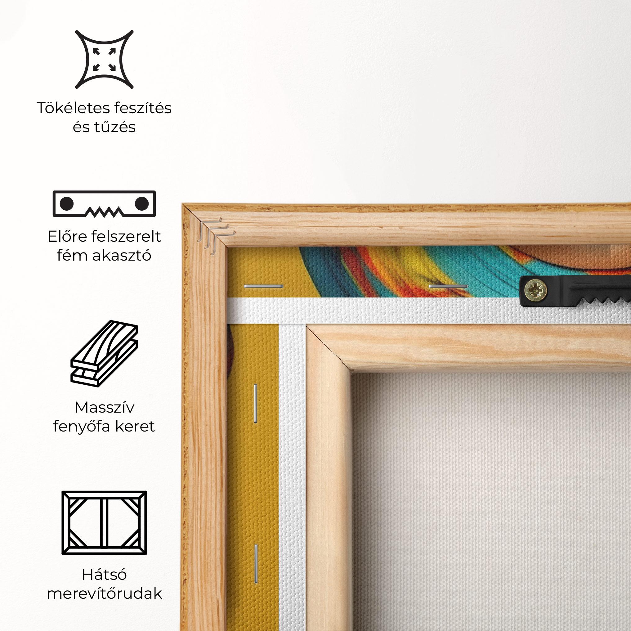 Vászonkép African Yellow Portrait mockup 5