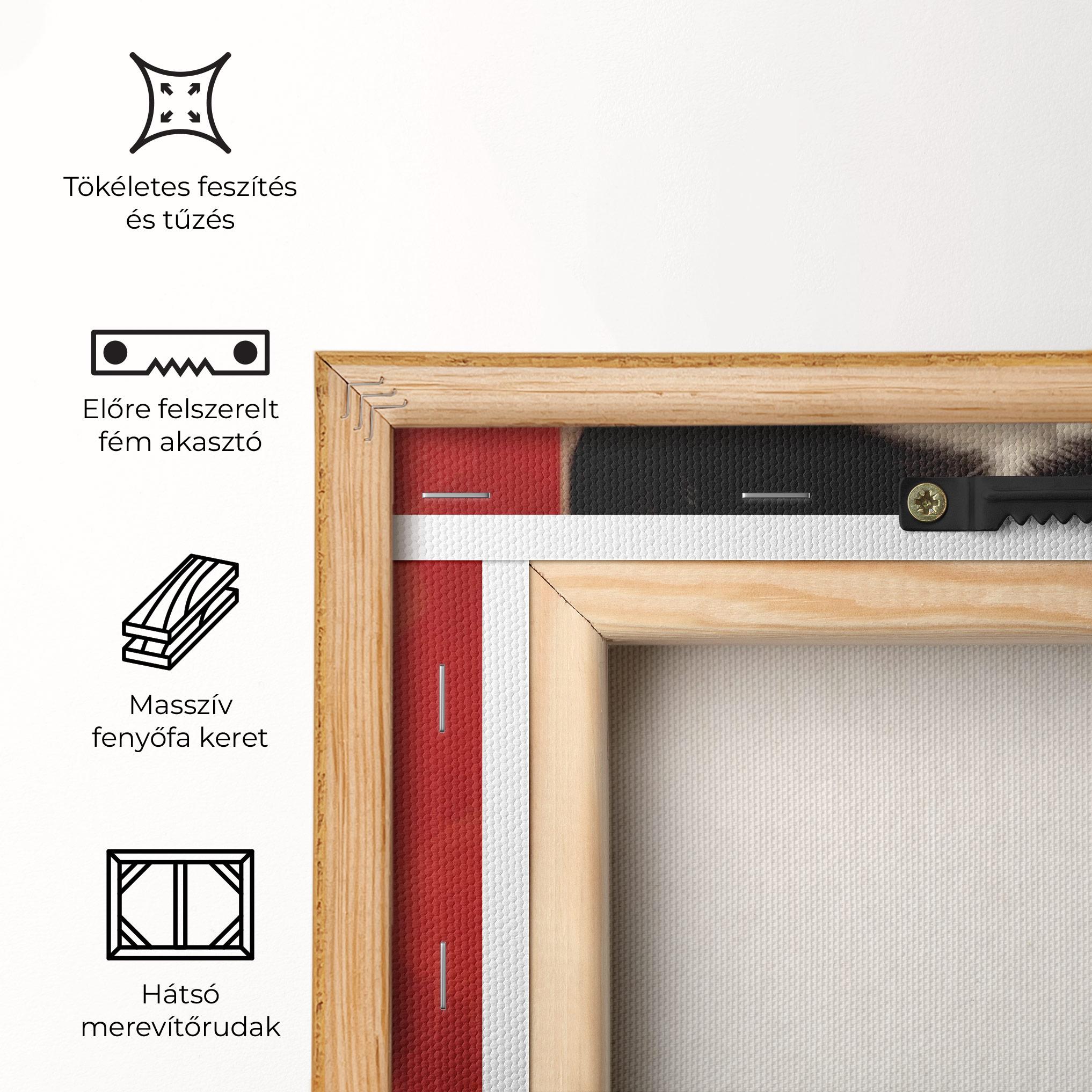 Vászonkép Black Asiatic Makeup mockup 5