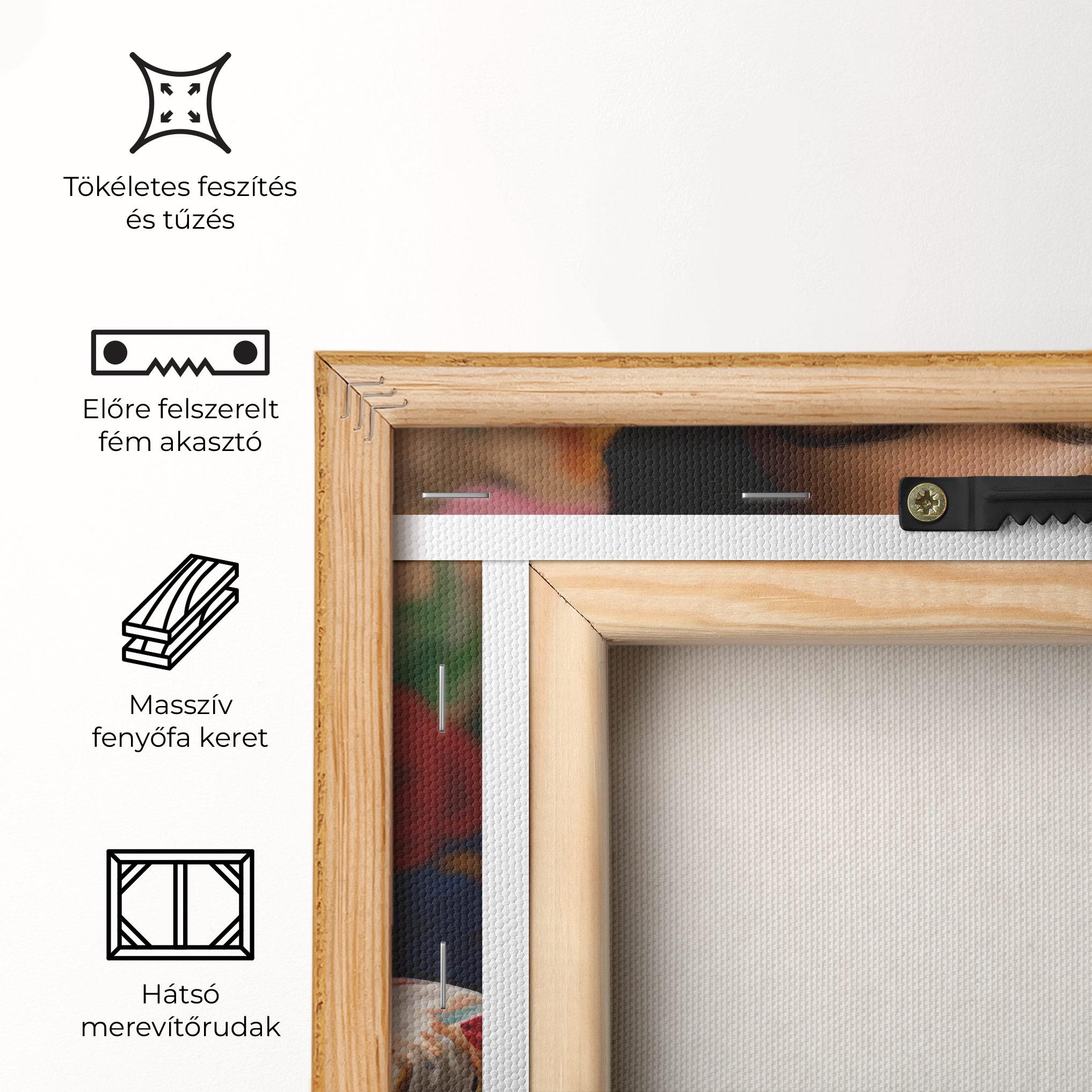 Vászonkép Floral Dress Long Hair mockup 5