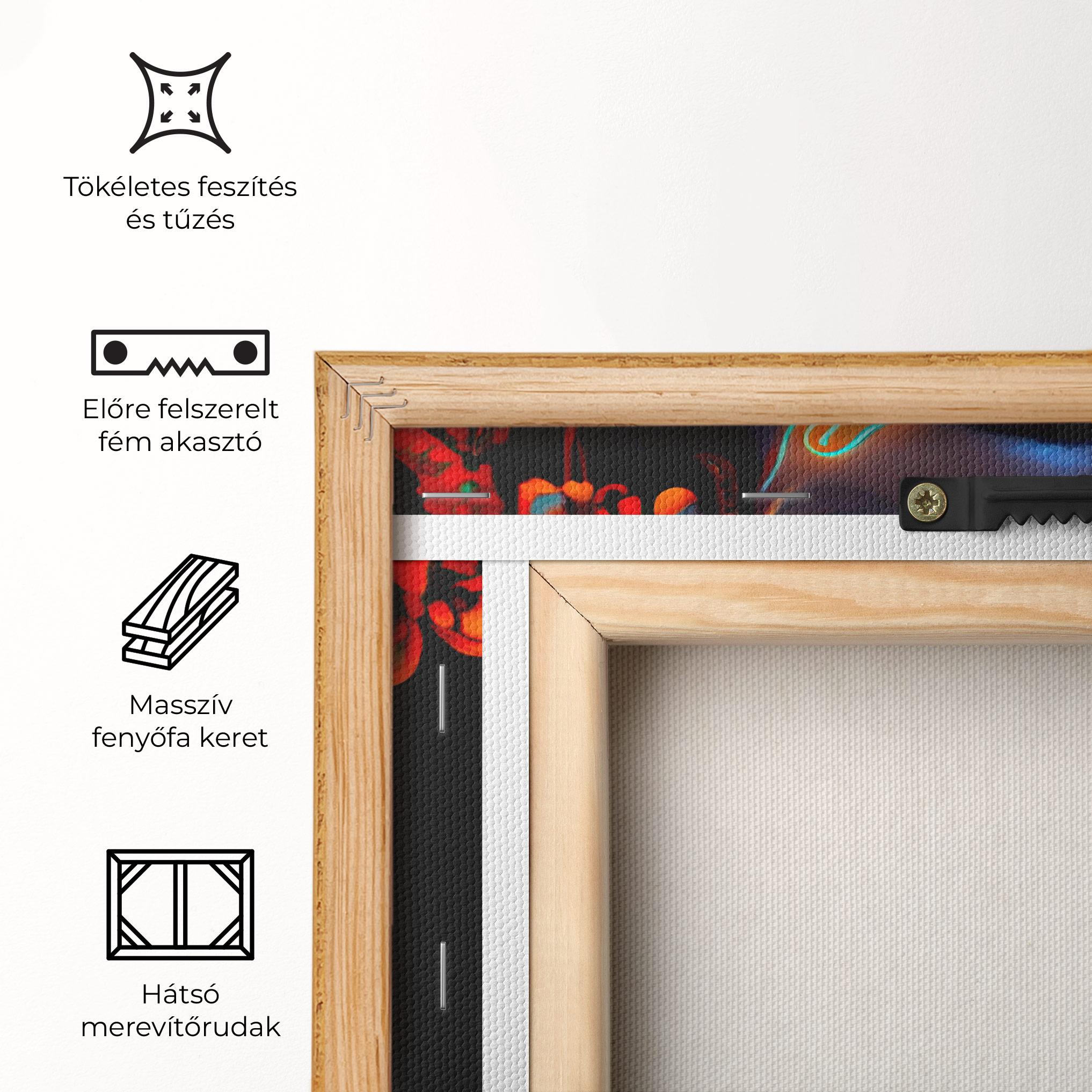 Vászonkép Glowing Face Paint mockup 5