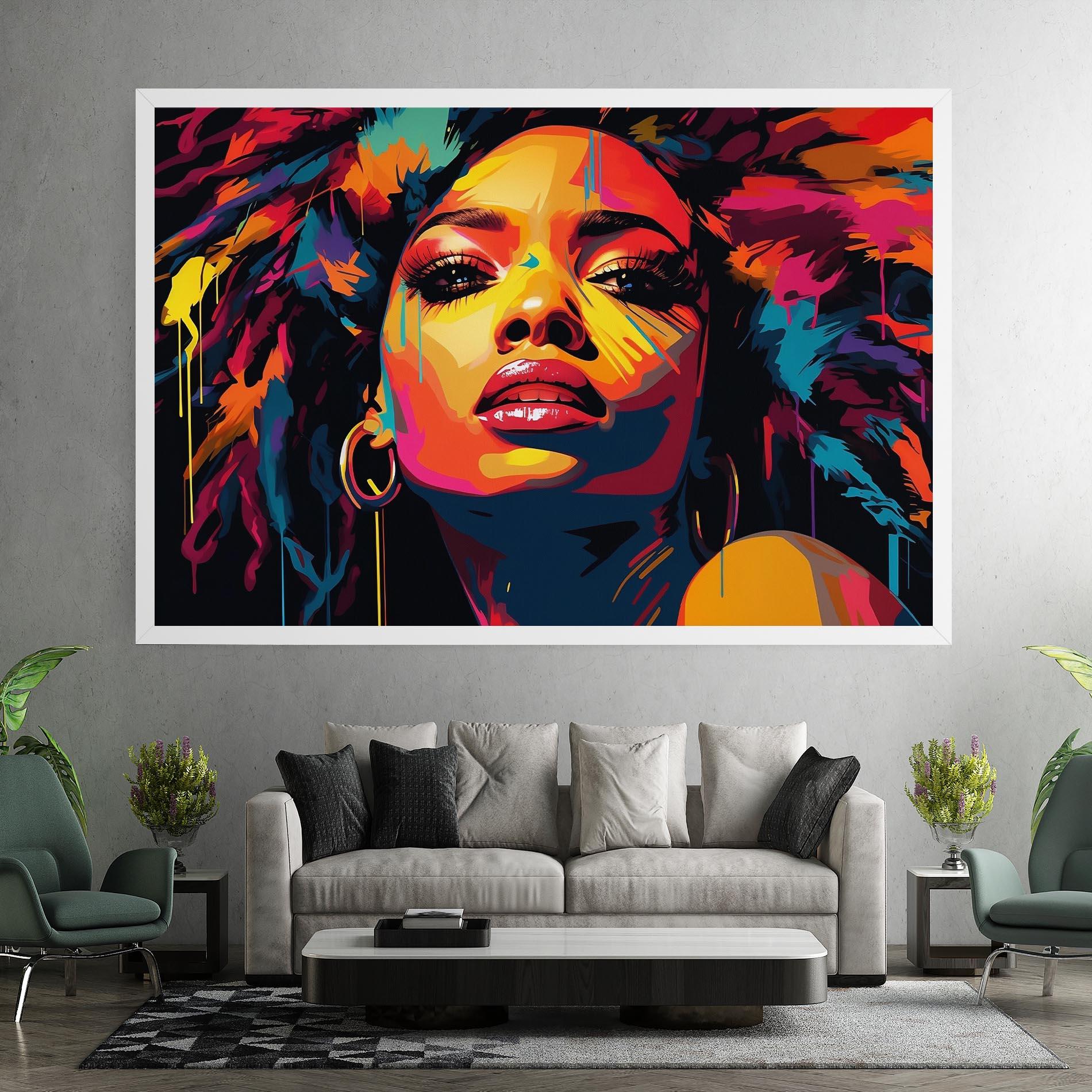 Vászonkép Beautiful African Art mockup 7