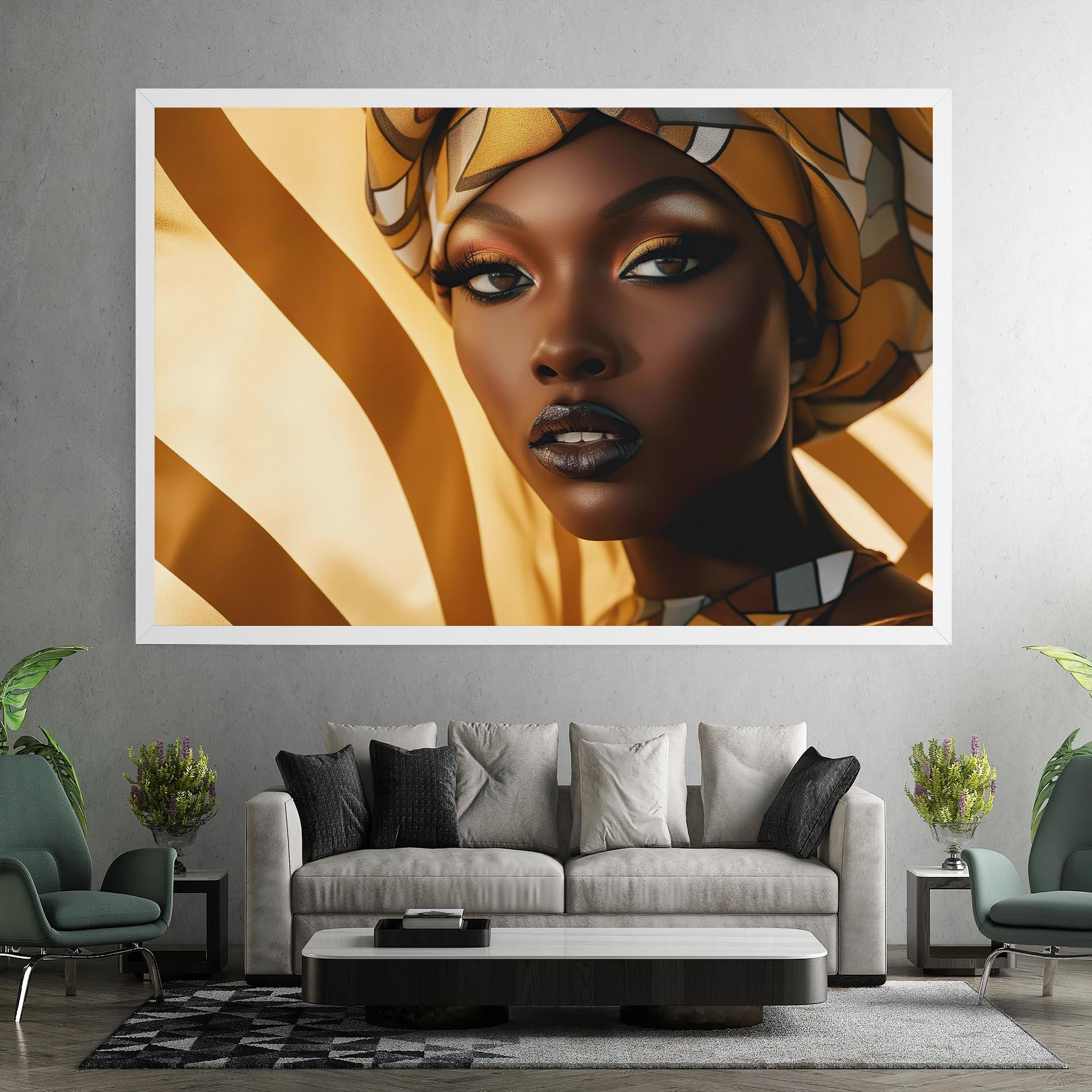 Vászonkép Fashion African Woman mockup 7