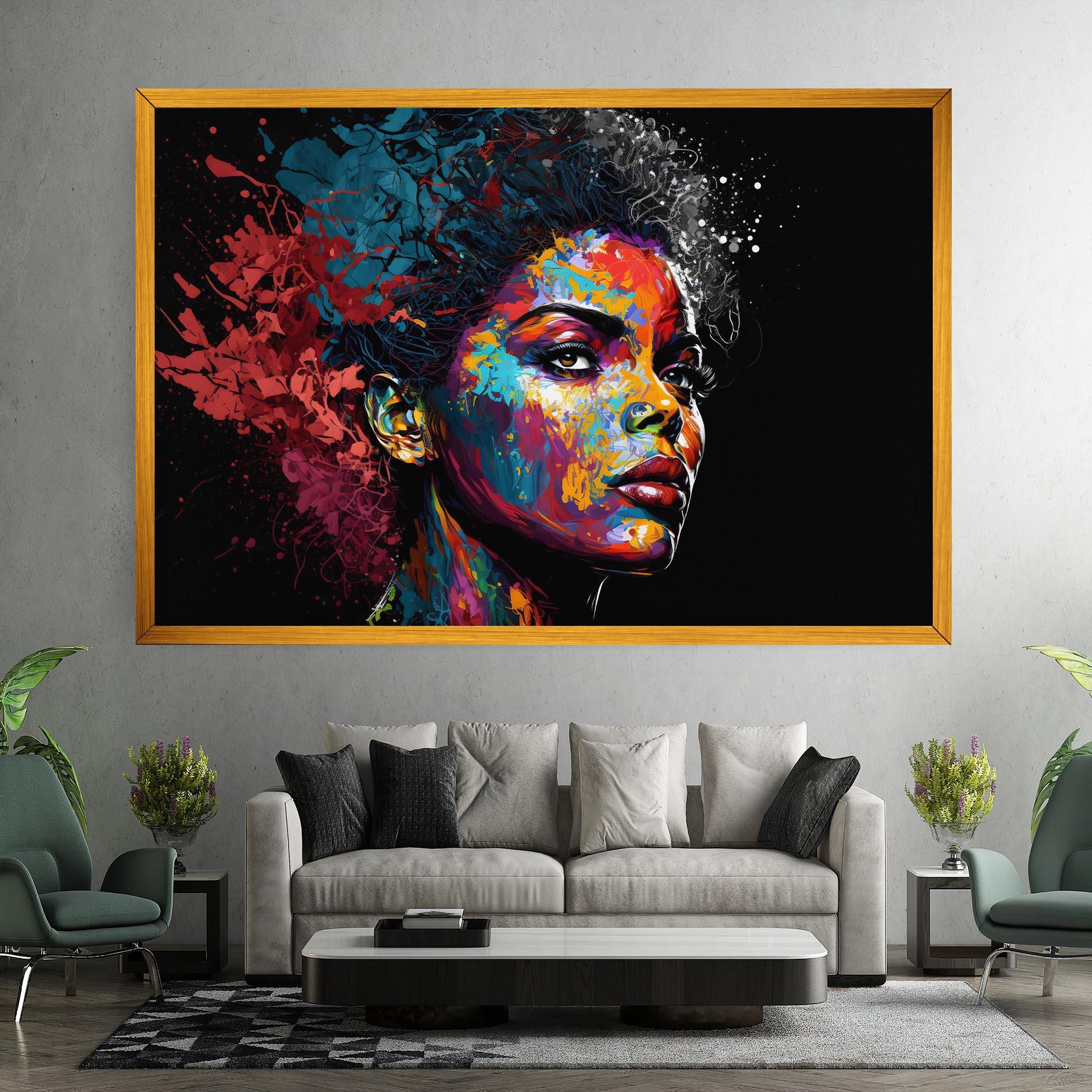 Vászonkép American Woman Splashes mockup 7