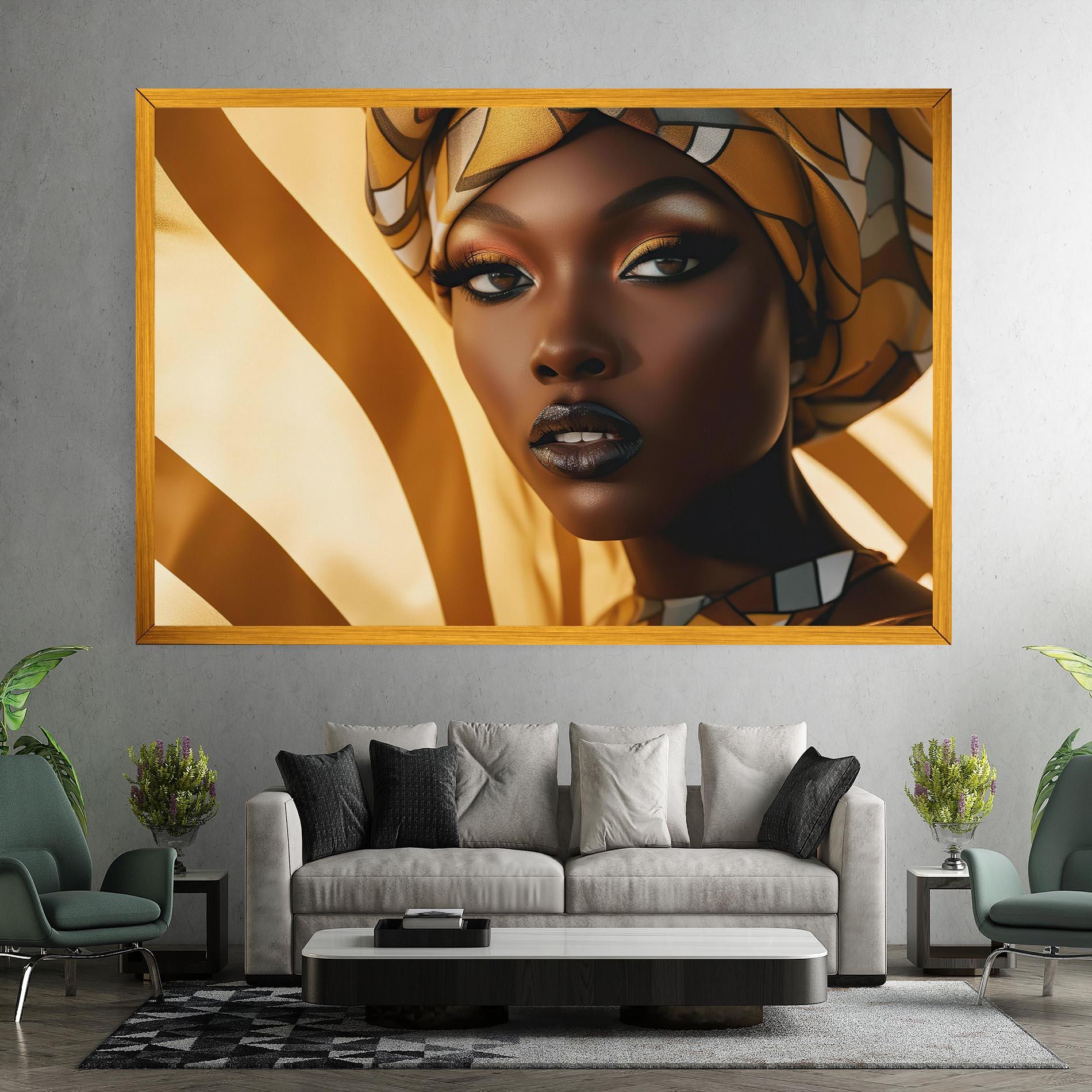 Vászonkép Fashion African Woman mockup 7