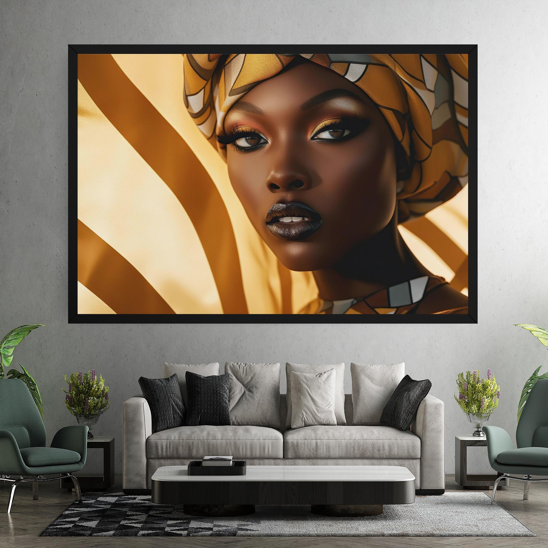 Vászonkép Fashion African Woman mockup 7