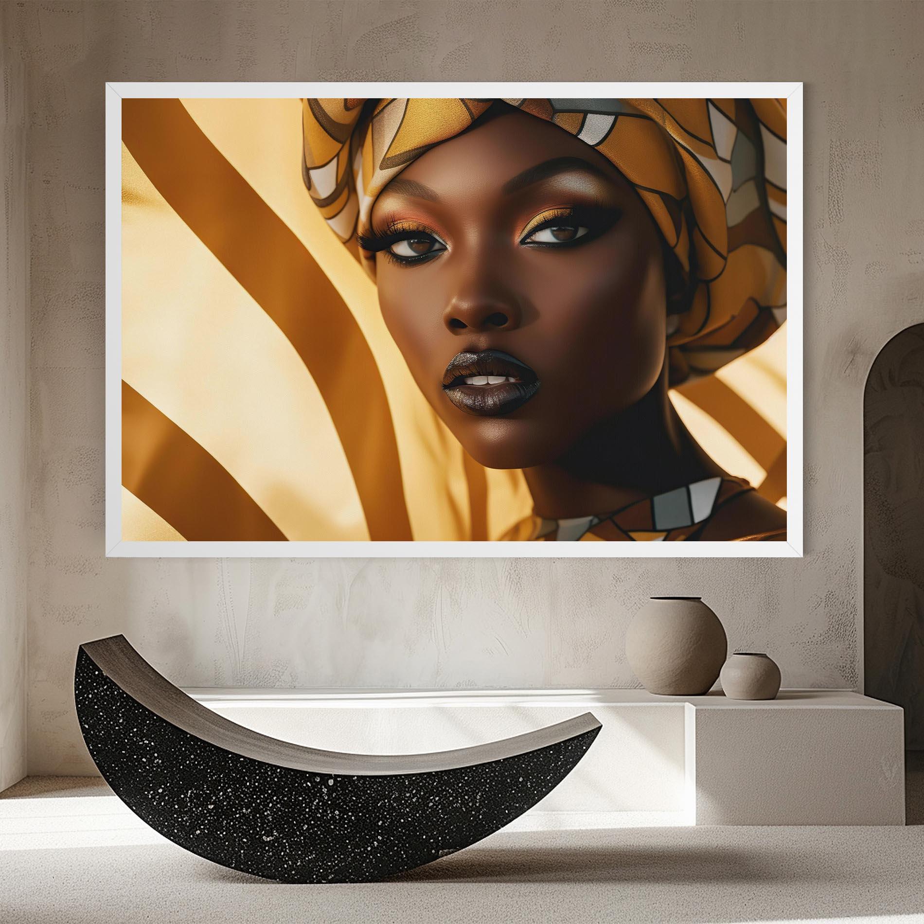 Vászonkép Fashion African Woman mockup 8