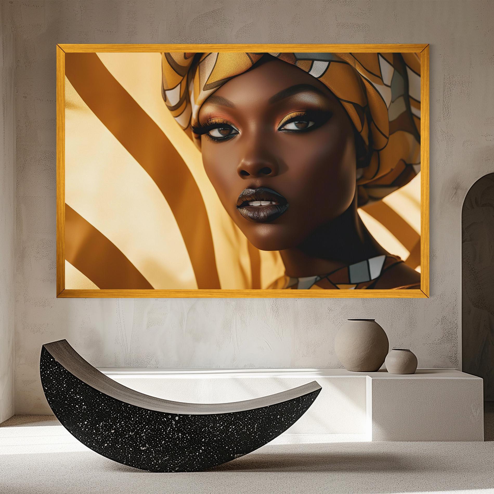 Vászonkép Fashion African Woman mockup 8