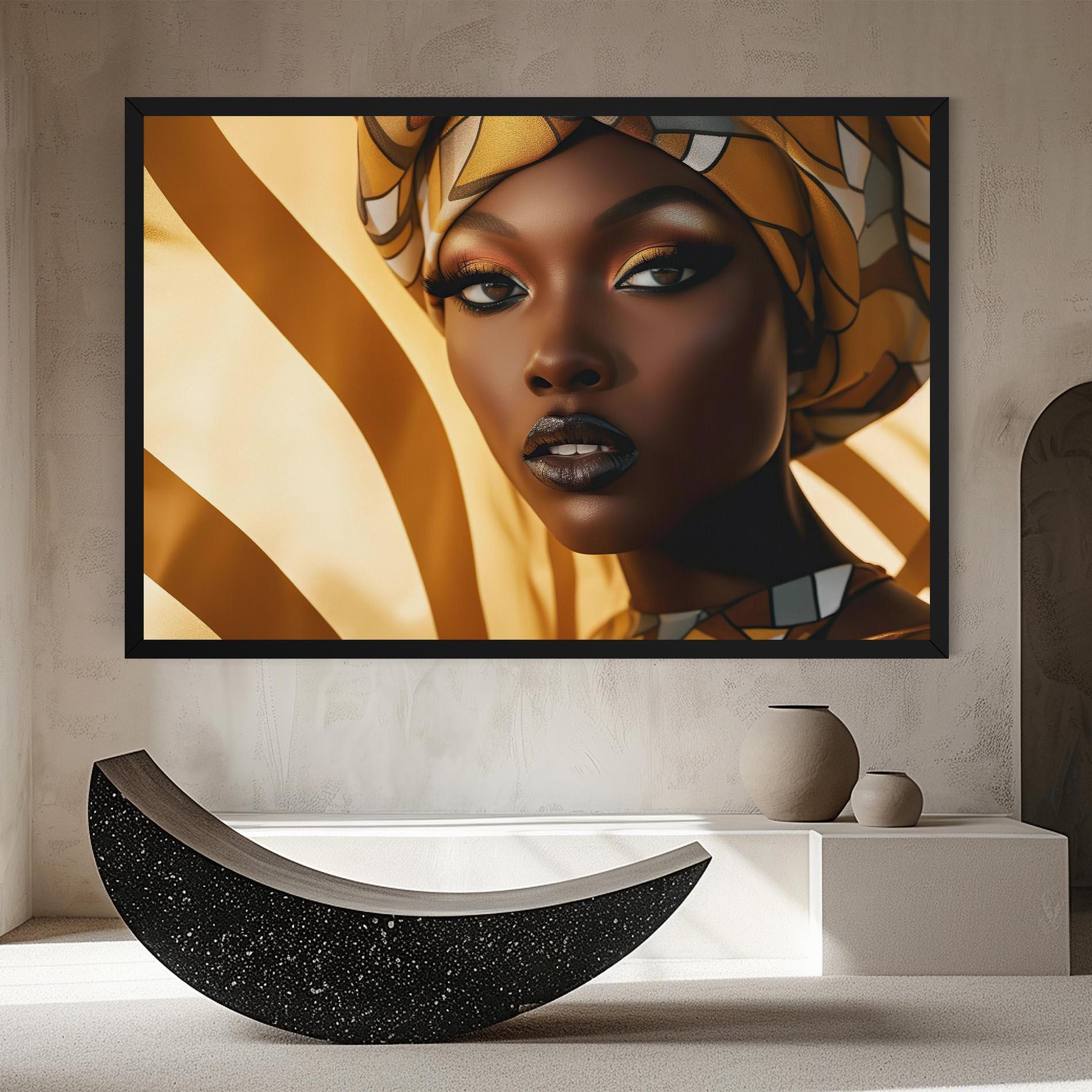 Vászonkép Fashion African Woman mockup 8