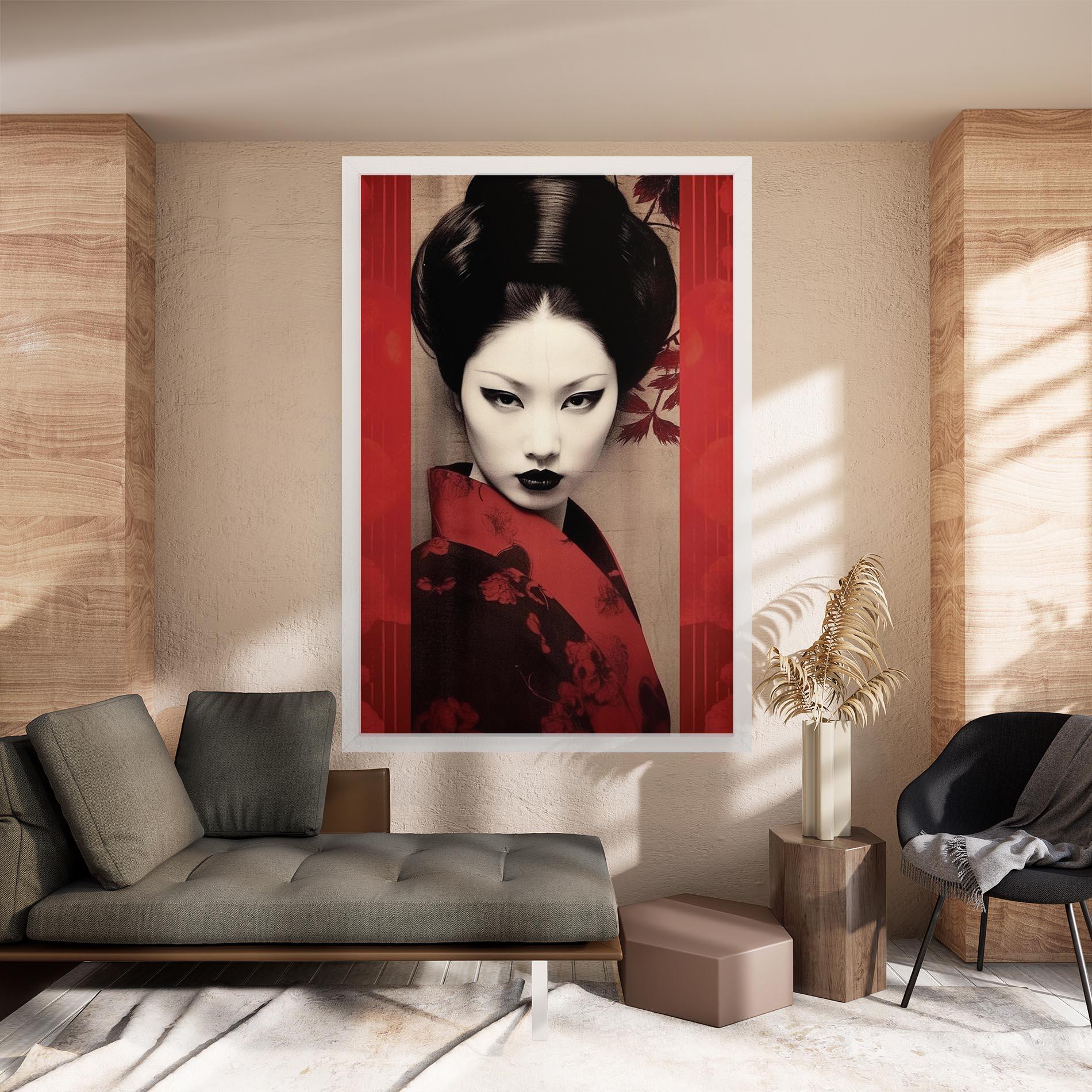 Vászonkép Black Asiatic Makeup mockup 8