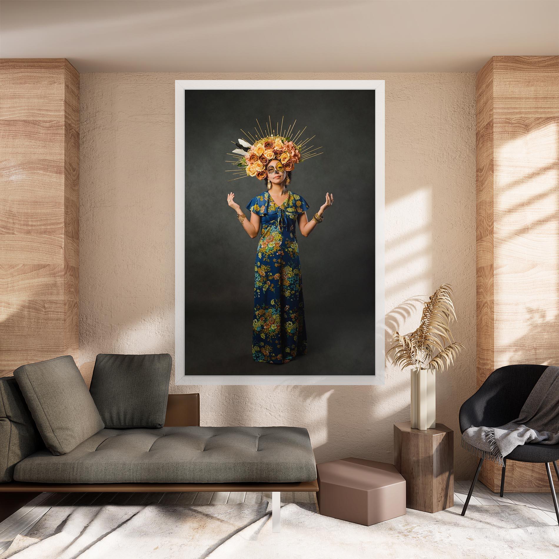 Vászonkép Sugar Skull Makeup mockup 8