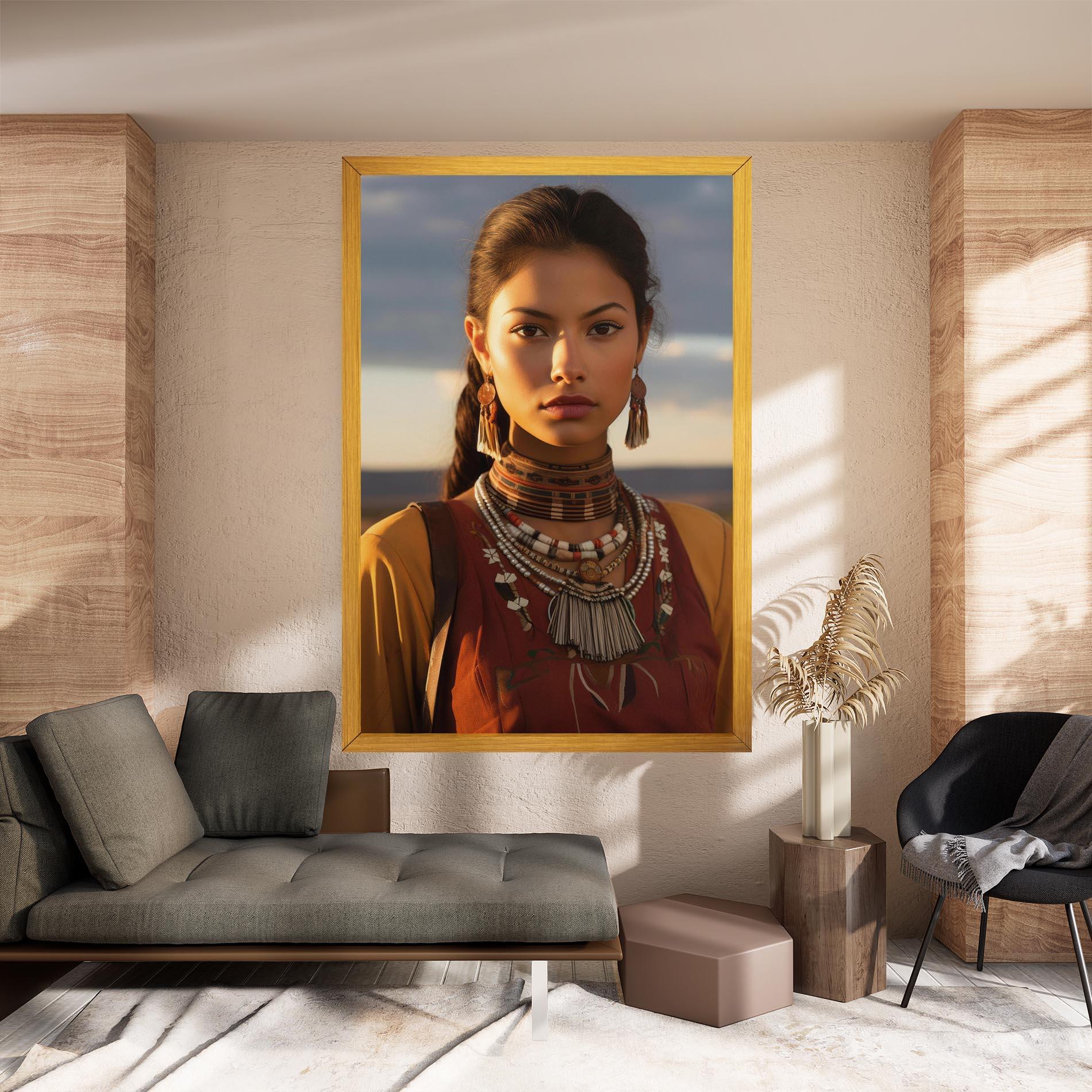 Vászonkép Native American Desert mockup 8