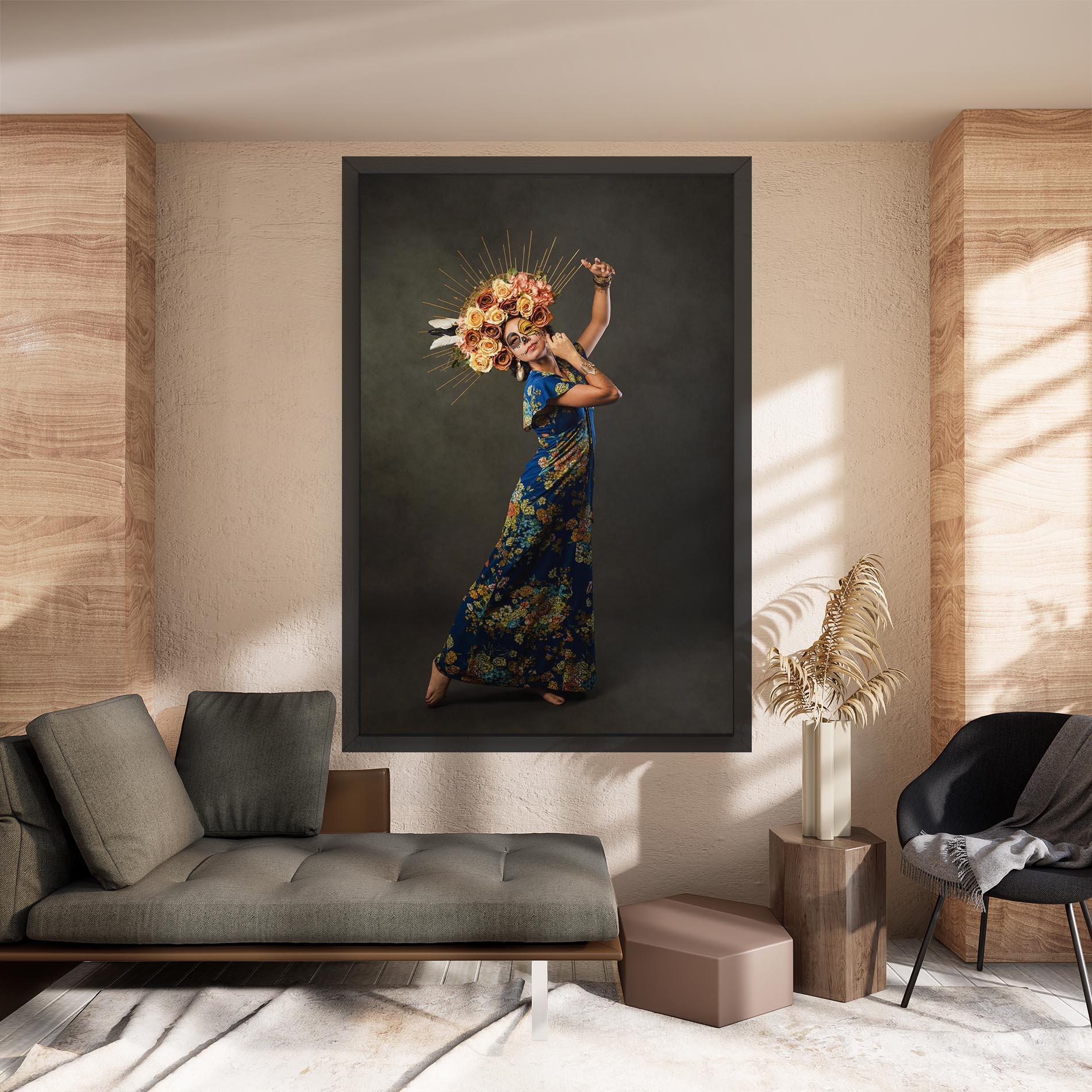 Vászonkép Sugar Skull Face mockup 8