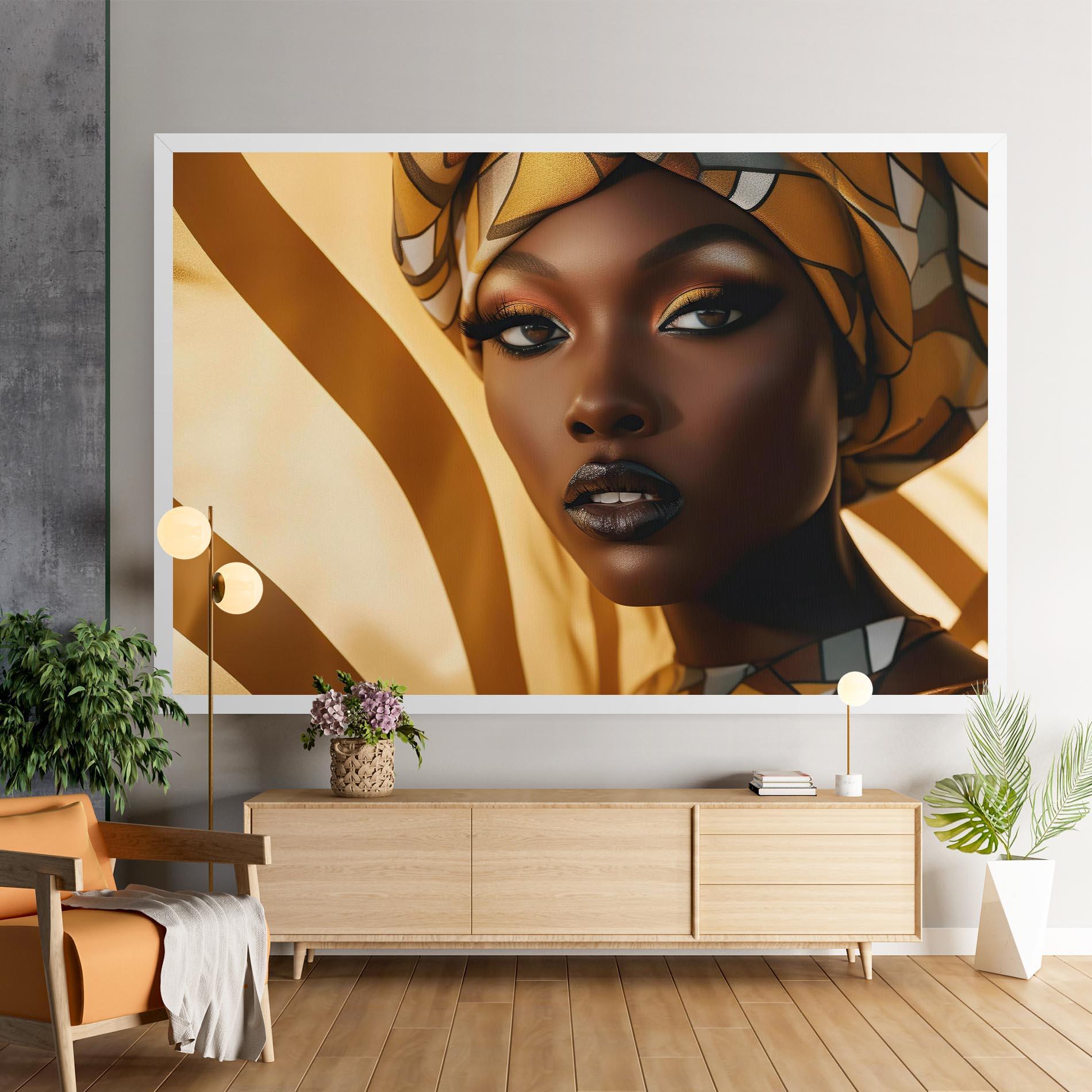 Vászonkép Fashion African Woman mockup 9