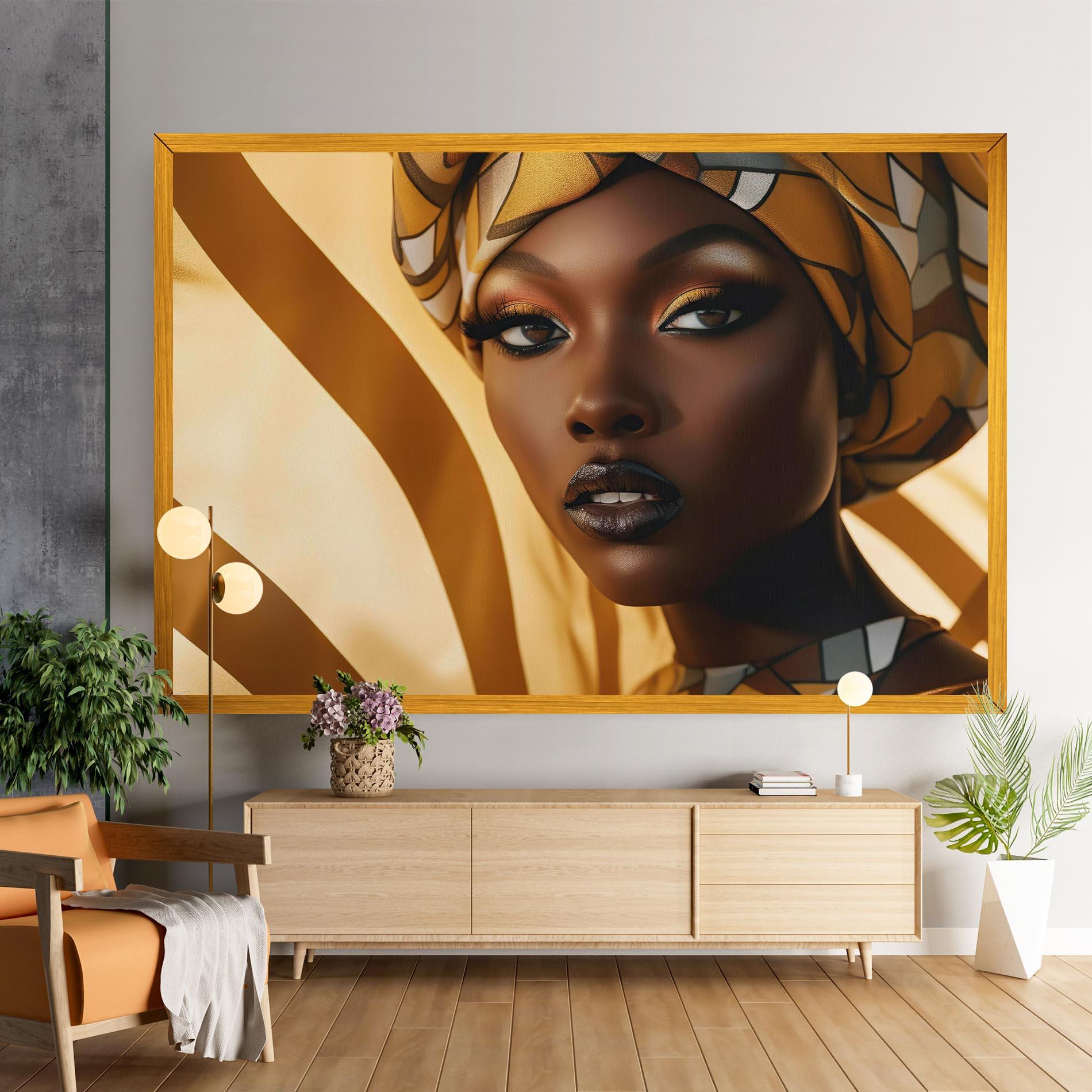 Vászonkép Fashion African Woman mockup 9