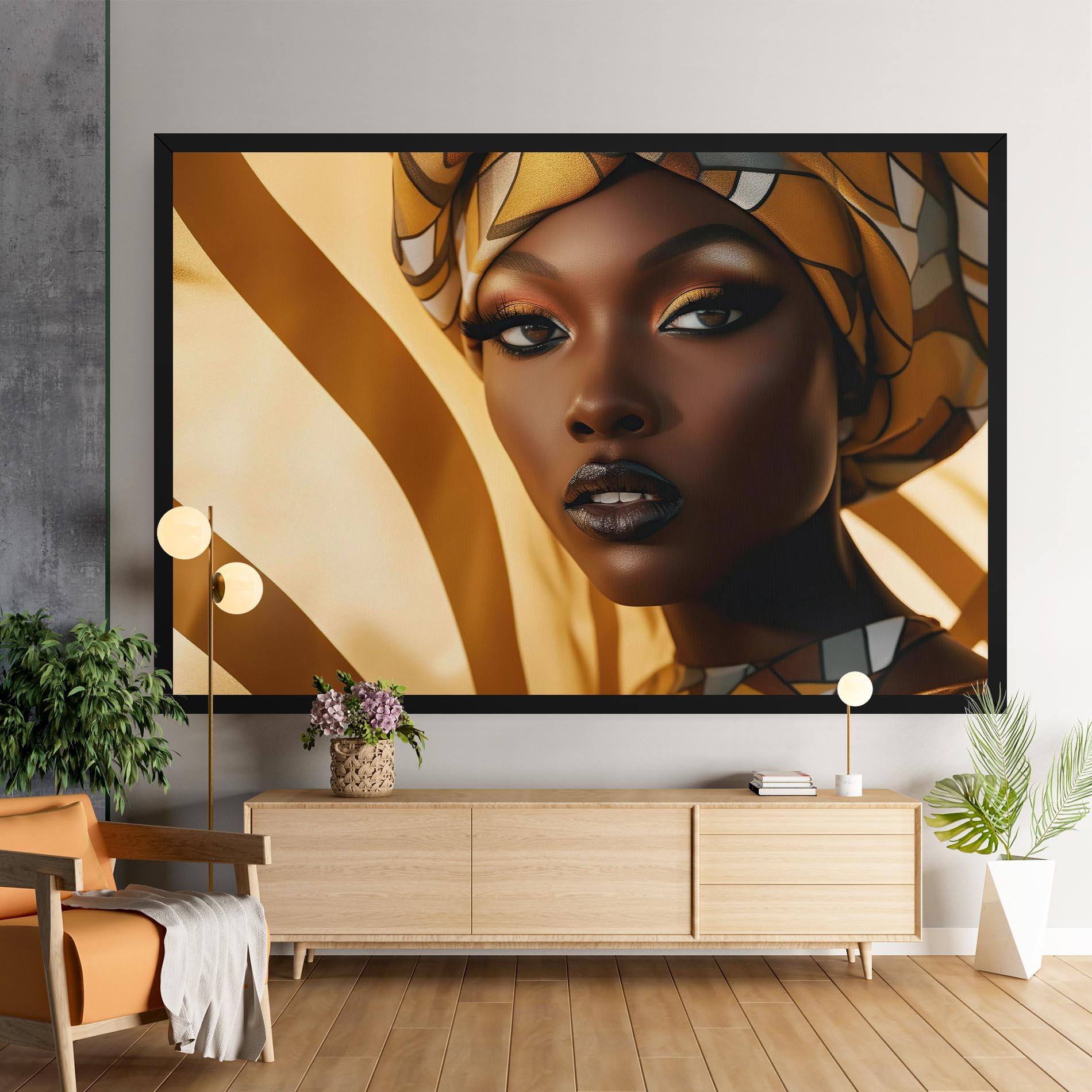 Vászonkép Fashion African Woman mockup 9