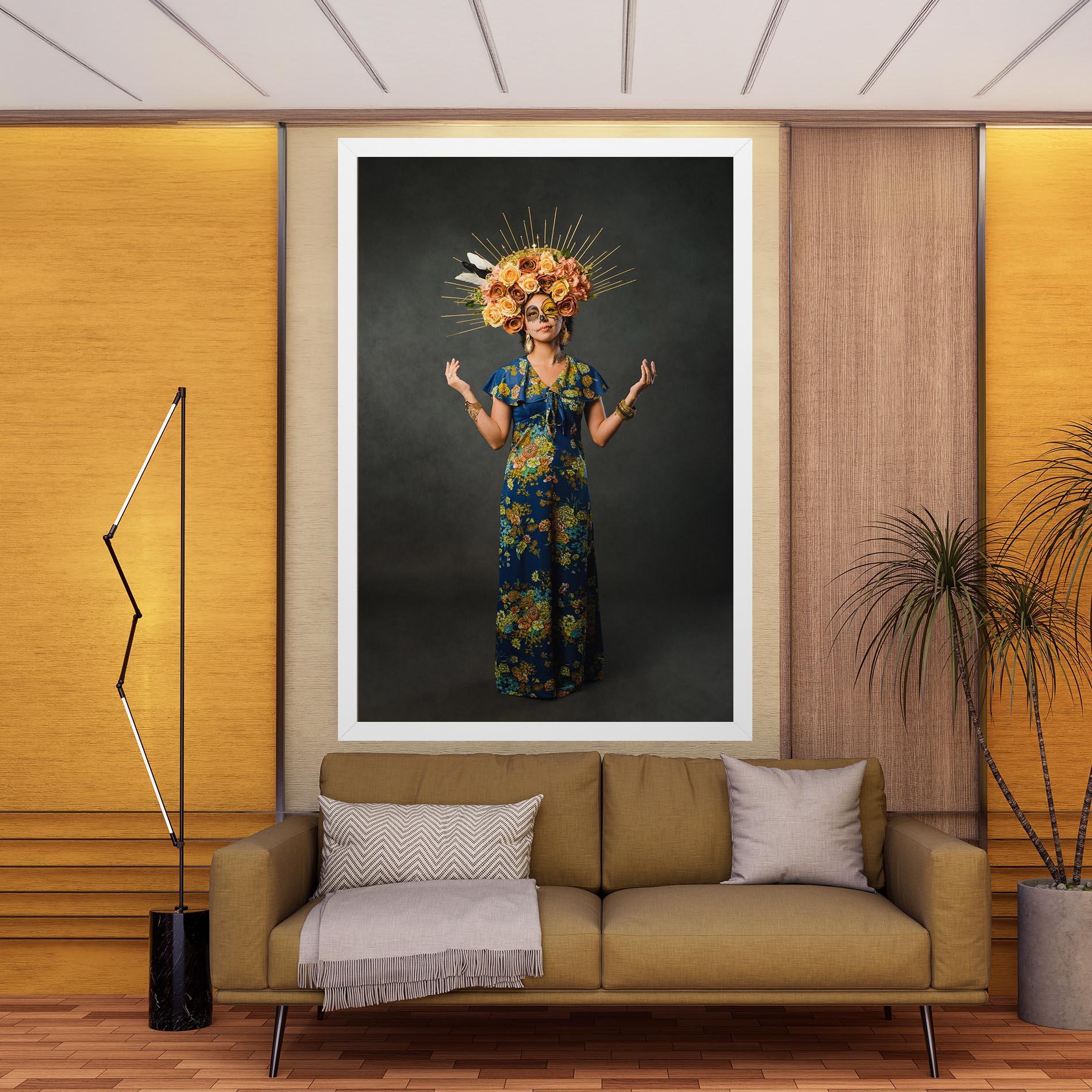 Vászonkép Sugar Skull Makeup mockup 9