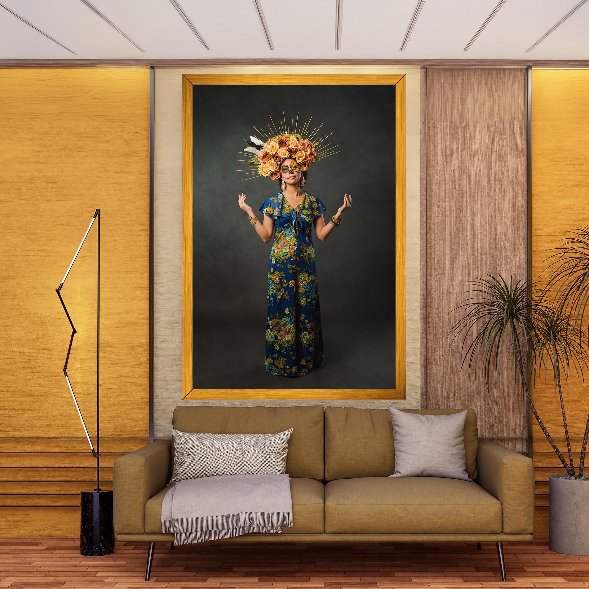 Vászonkép Sugar Skull Makeup mockup 9