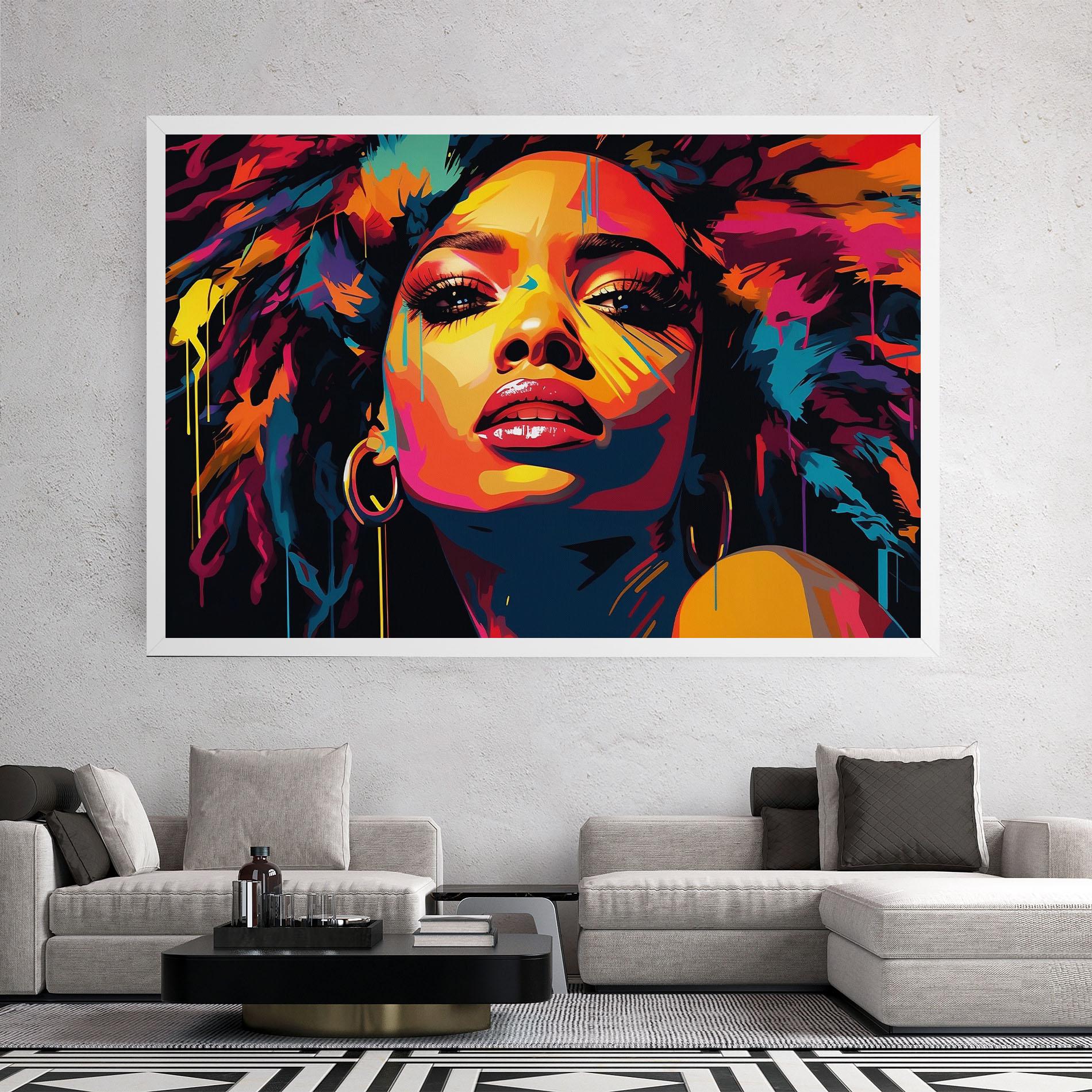 Vászonkép Beautiful African Art mockup 2