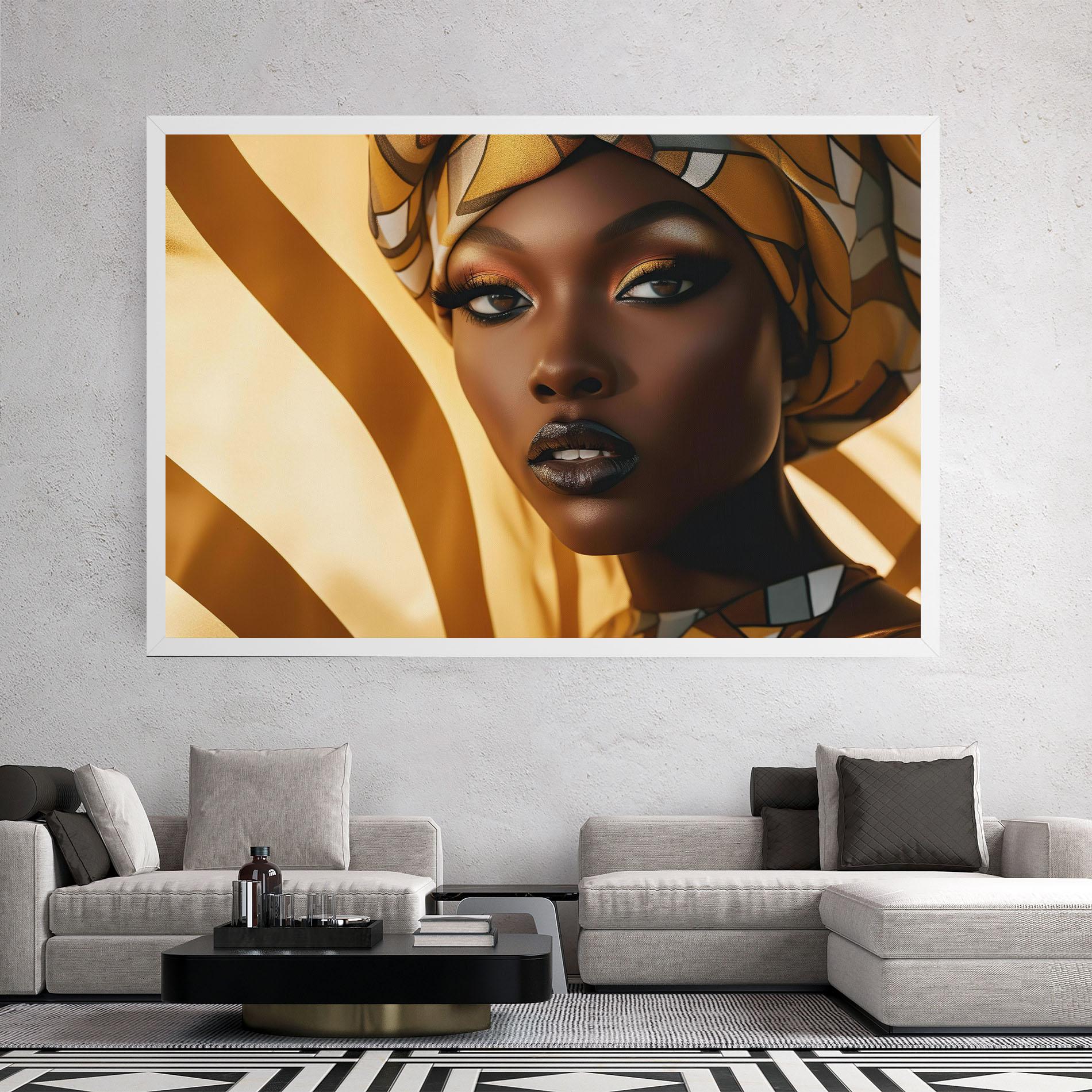 Vászonkép Fashion African Woman mockup 2